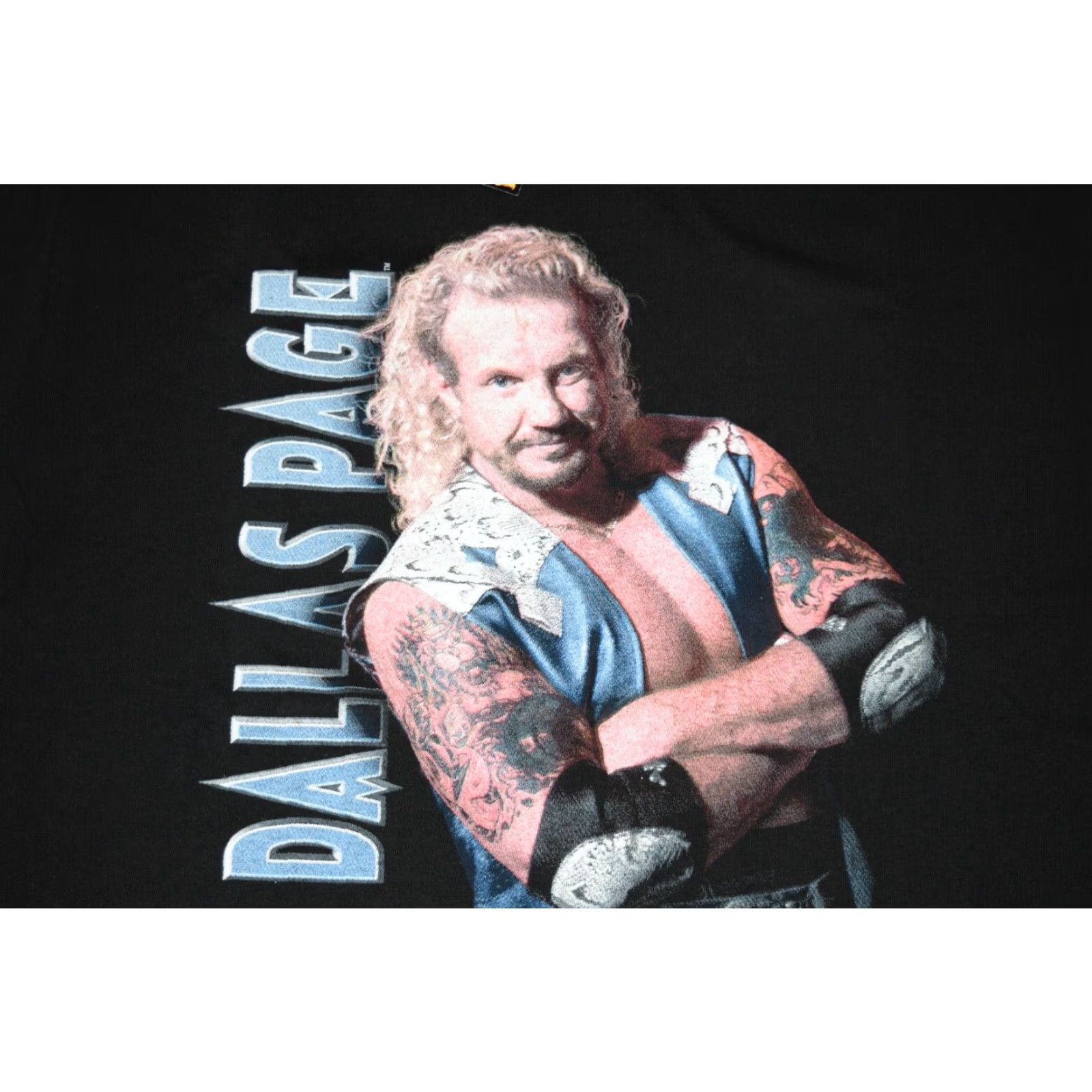 Vintage VINTAGE 90s DIAMOND DALLAS PAGE WCW WRESTLING T-SHIRT Black L DEADSTOCK Mens Size US L / EU 52-54 / 3 - 2 Thumbnail