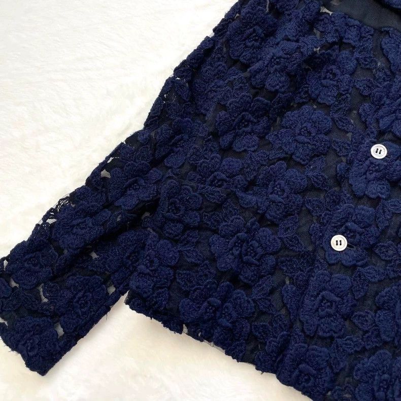 Comme des Garcons Comme des Garcons Flower openwork lace full embroidery coa Size M / US 6-8 / IT 42-44 - 3 Thumbnail