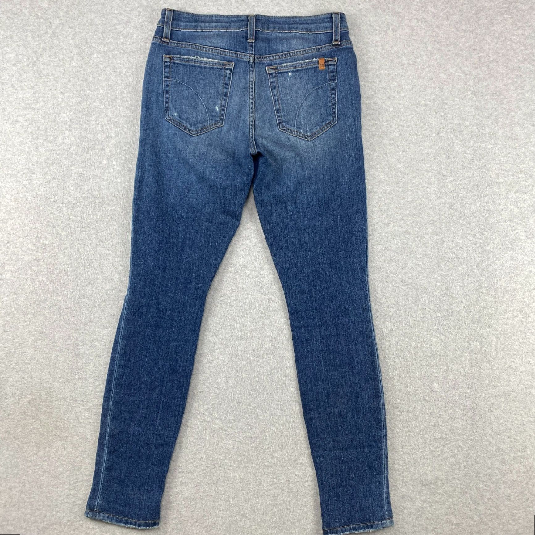 Vintage Joe's Jeans Womens Jeans 27 Blue Mid-Rise Skinny Distressed Stretch Cotton Denim Size 27" / US 4 / IT 40 - 6 Thumbnail