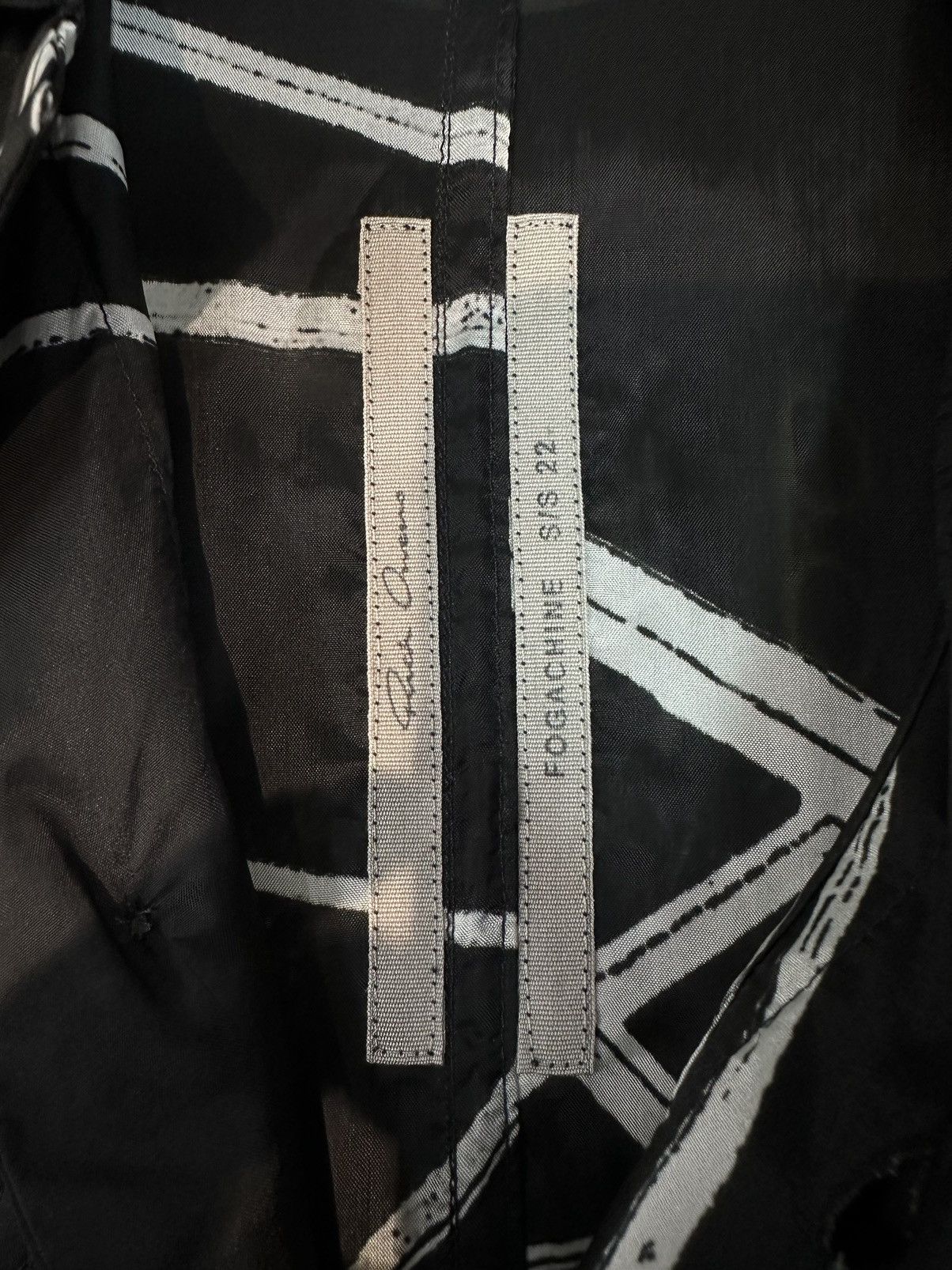 Rick Owens RICK OWENS Magnum Tommy Abstract-Print Oversized Shirt Size US M / EU 48-50 / 2 - 5 Thumbnail