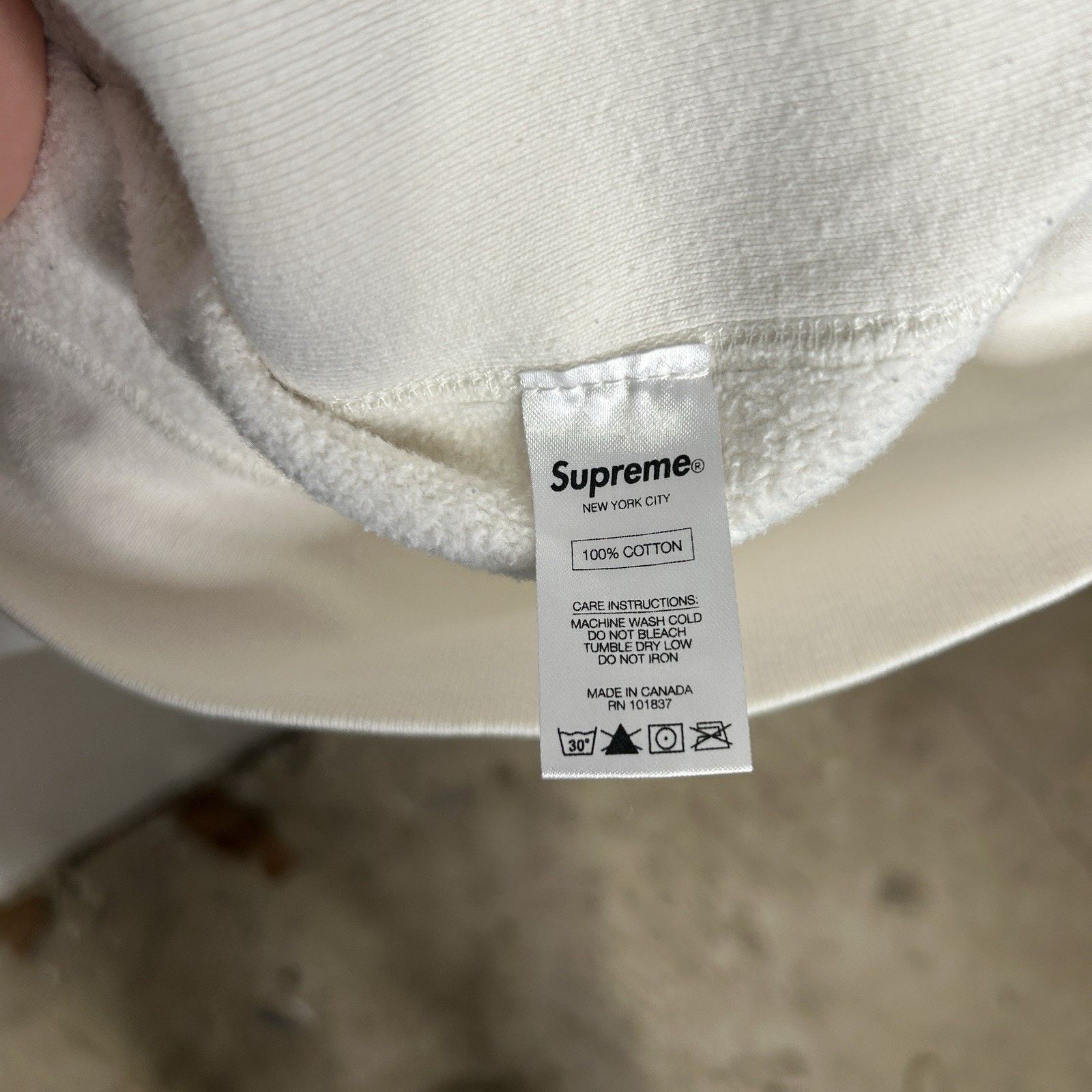 Supreme Supreme Sumo Hooded Sweatshirt “White” FW16 Size US L / EU 52-54 / 3 - 12 Thumbnail