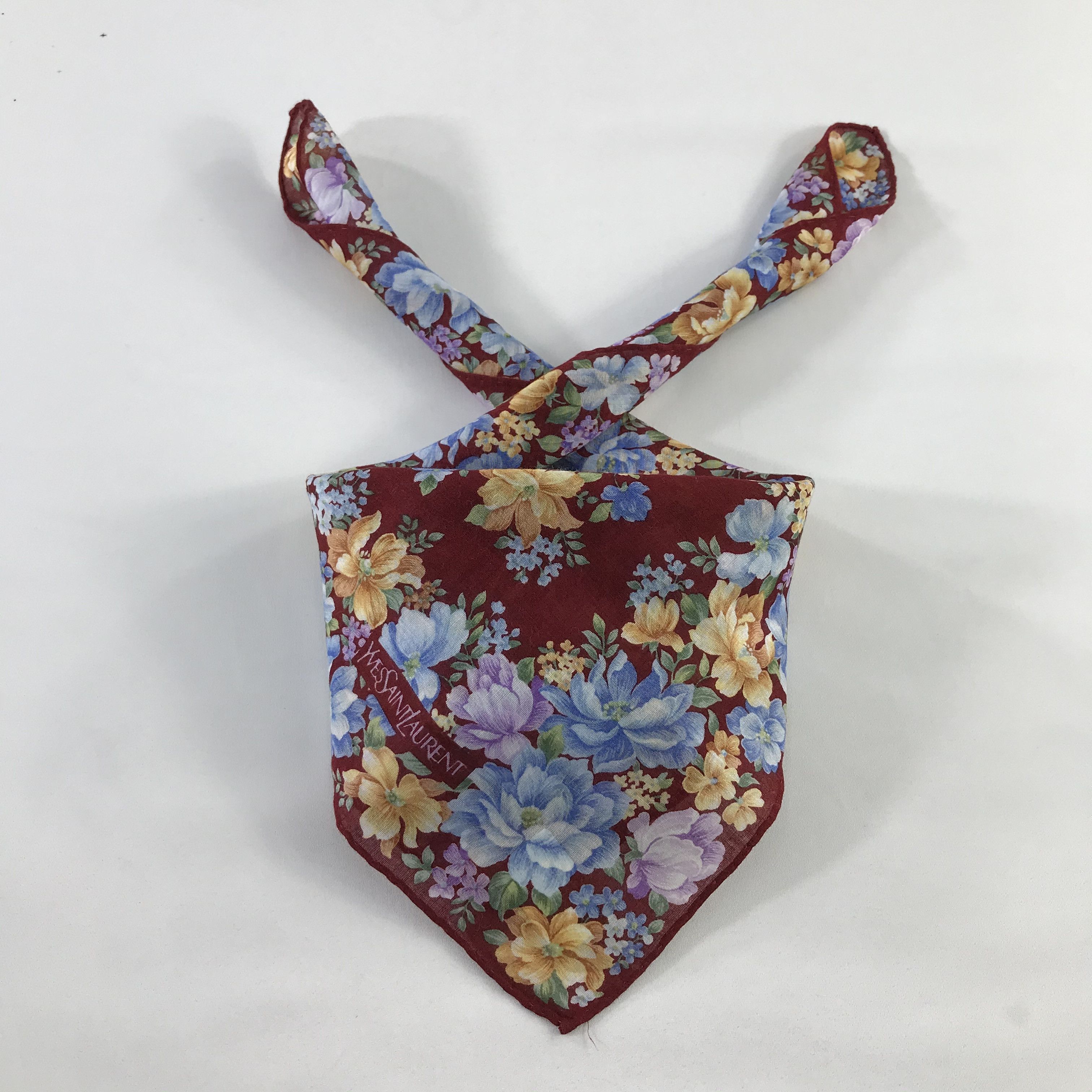 Vintage × Yves Saint Laurent Yves Saint Laurent Bandana / Handkerchief /Neckerchief -S511 Size ONE SIZE - 3 Thumbnail