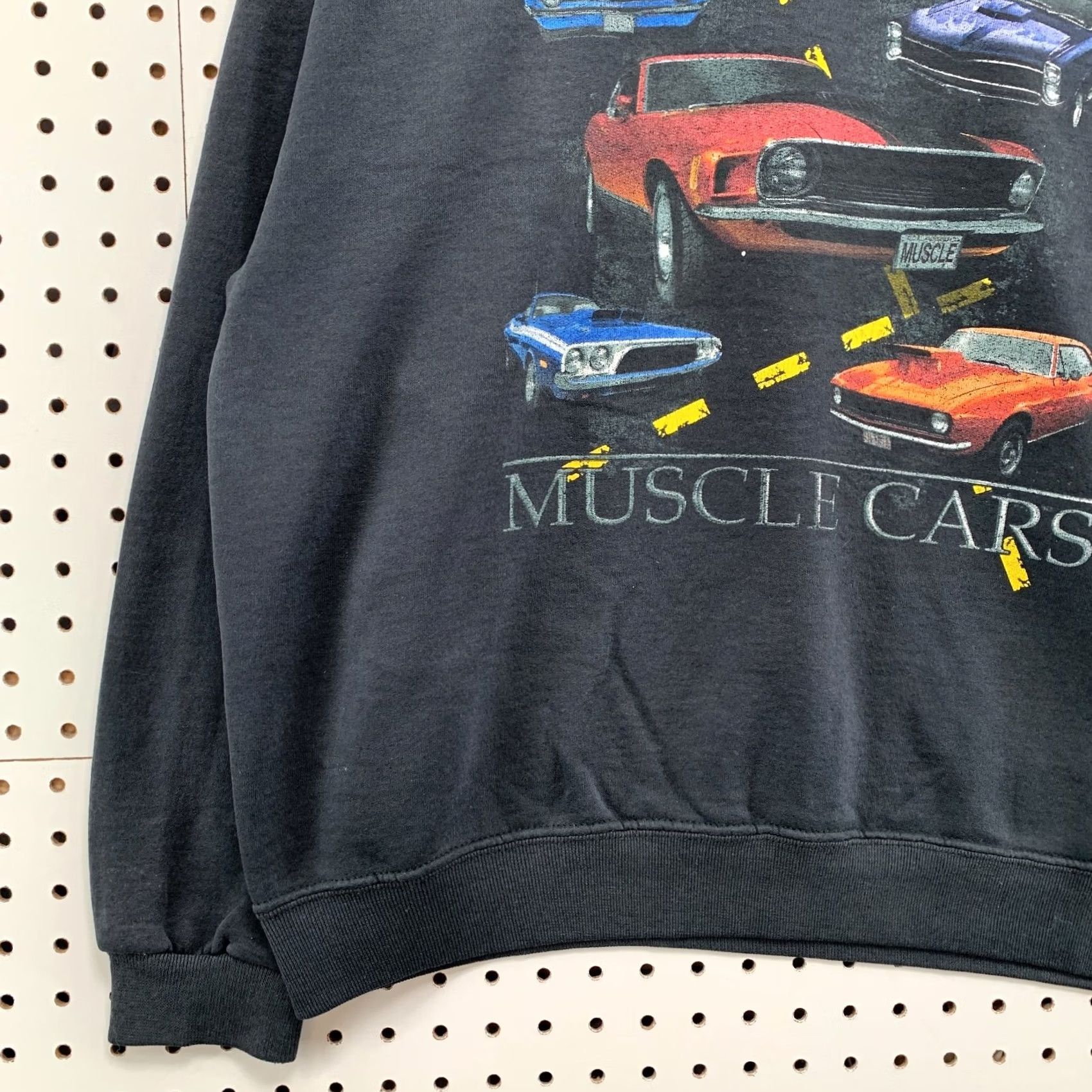 Vintage VINTAGE American Classic Muscle Cars Crewneck Sweatshirt Black Adult L 90s Cars Mens Size US L / EU 52-54 / 3 - 3 Thumbnail