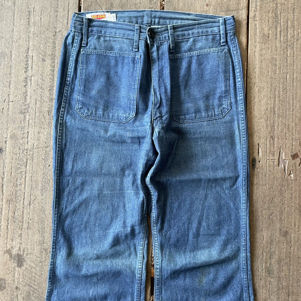 Big John 🔥Vintage 80s Big John Buspants Flare Denim Pants Jeans Size US 31 - 2 Thumbnail