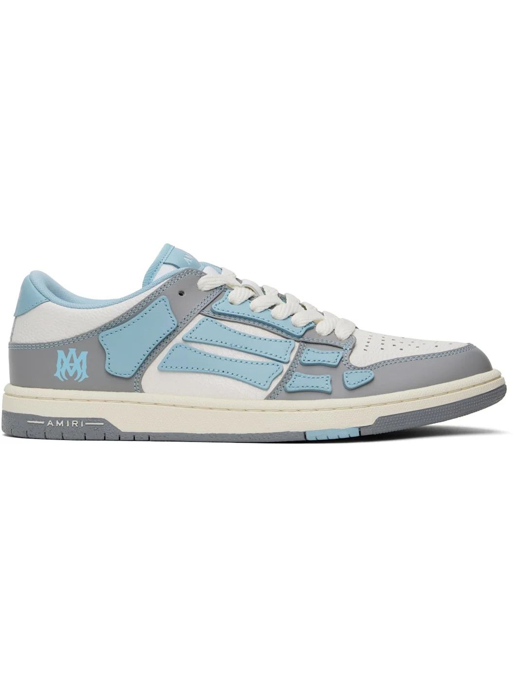 Amiri o1s1wg110426 Varsity Skel Low-Top Sneakers in Multicolor Size US 15 / EU 48 - 1 Thumbnail