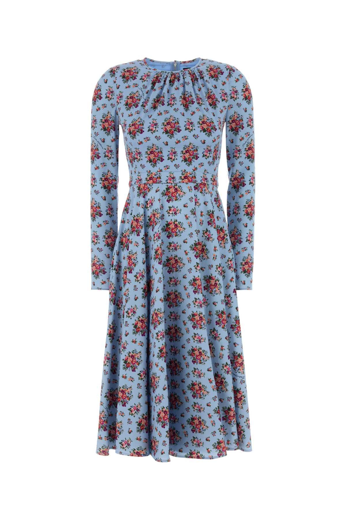Dolce & Gabbana Printed Charmeuse Dress Size XS / US 0-2 / IT 36-38 - 1 Thumbnail