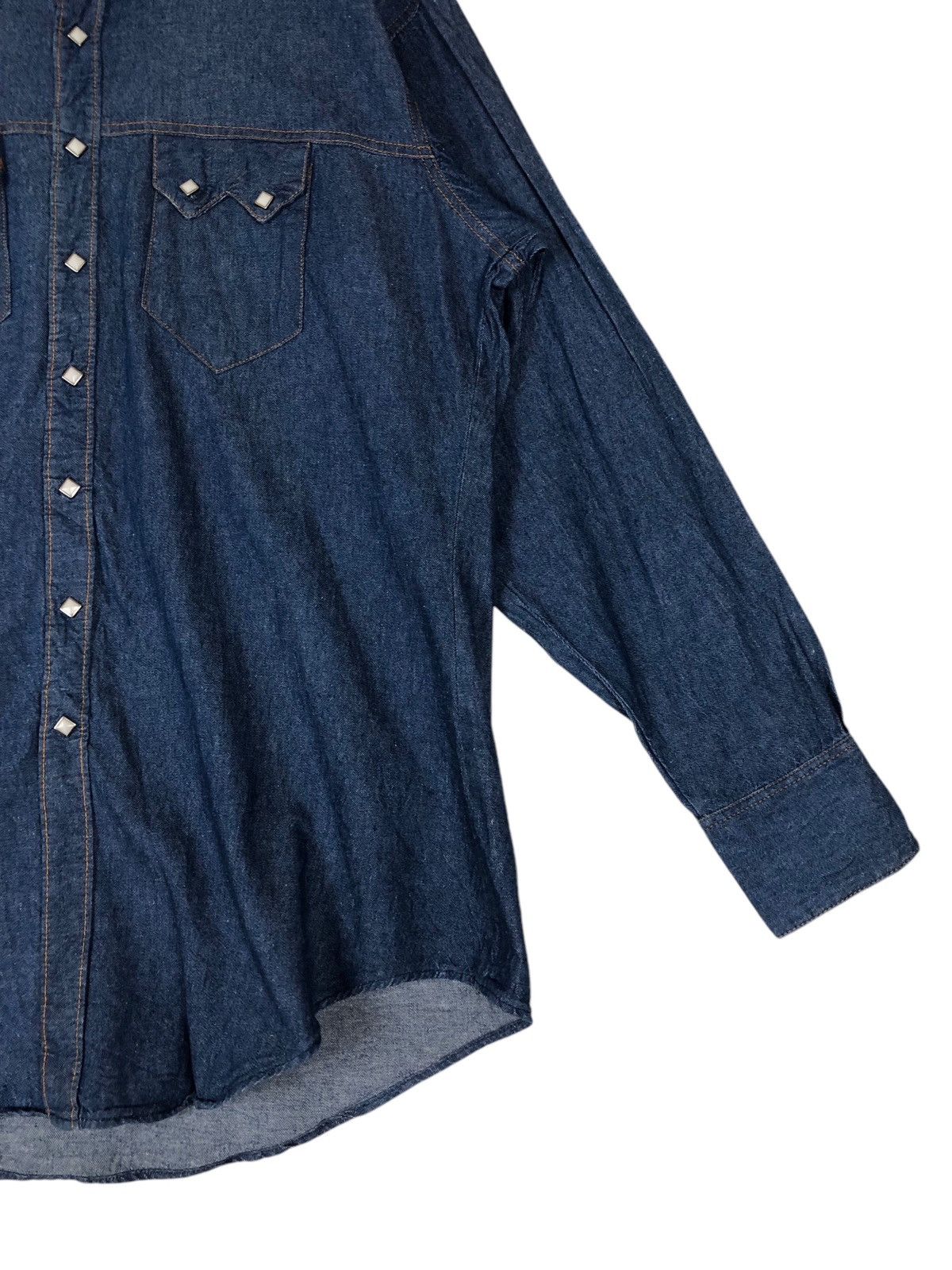 Rockmount Ranch Wear Vintage Rockmount Ranch Wear TruWest Snap Button Denim Shirt Size US L / EU 52-54 / 3 - 6 Thumbnail