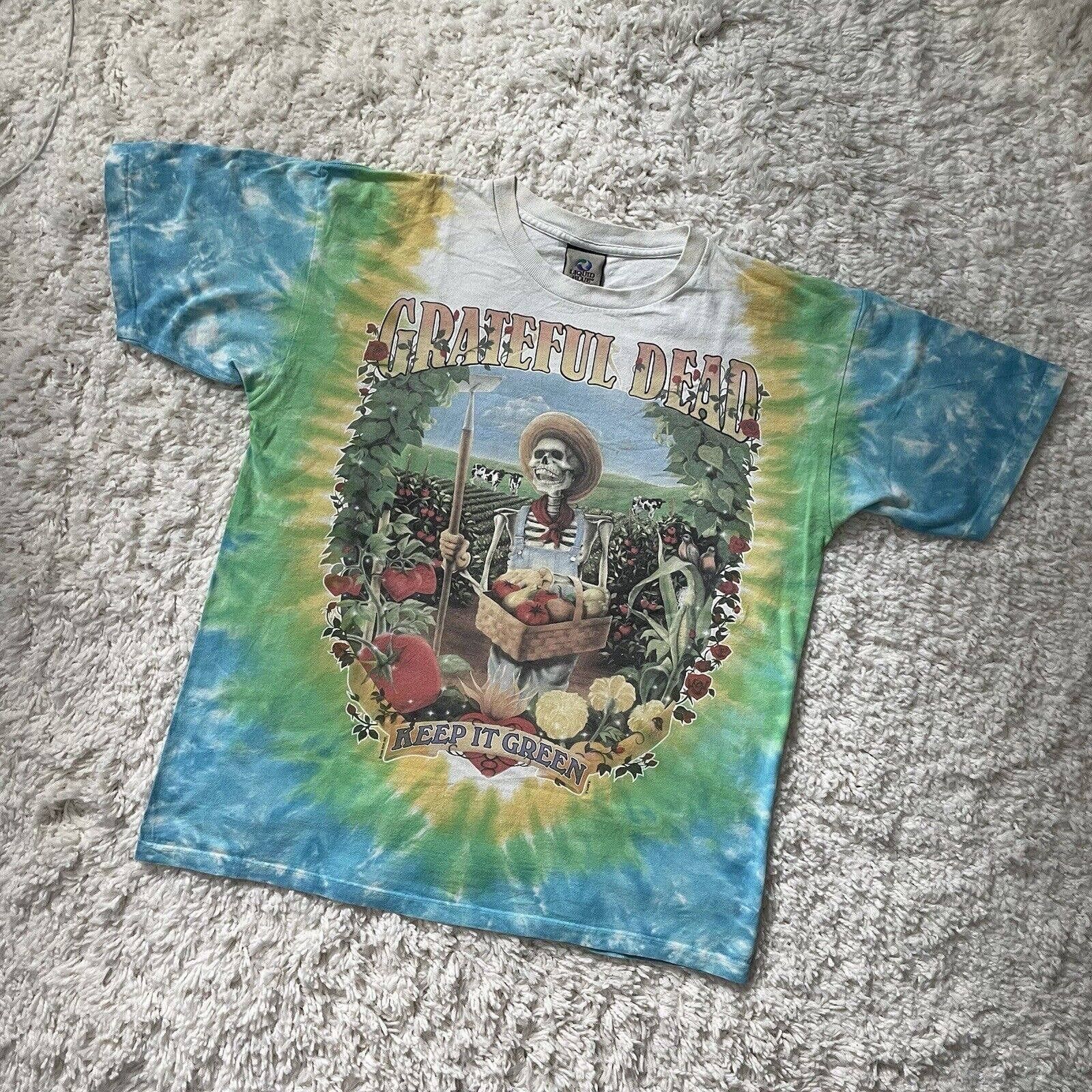 Rare Vintage Grateful Dead T-shirt Tie Dye 1998 Full Print 