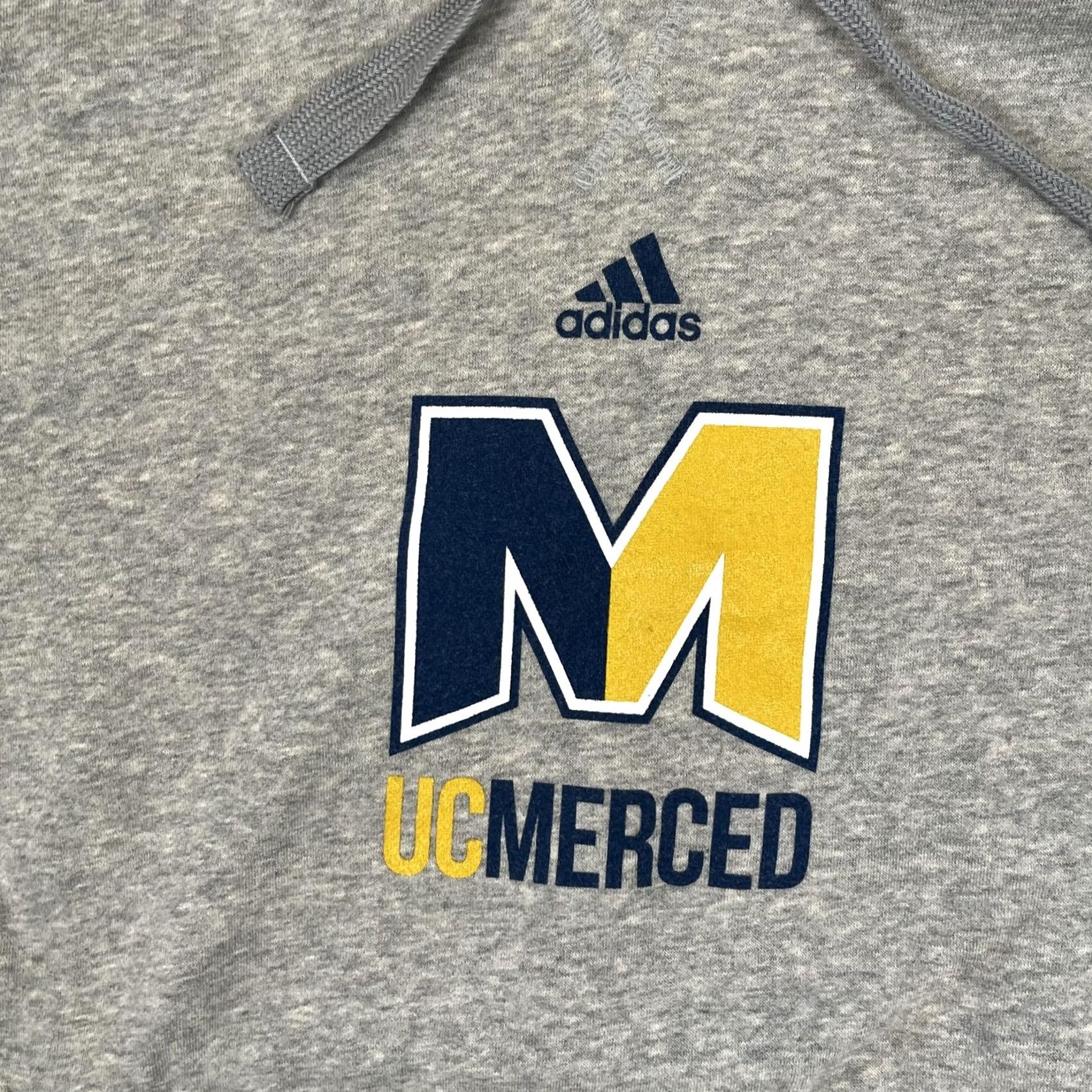 Adidas Adidas UC Merced Hoodie Mens L Gray Sherpa Lined Fleece Pullover Sweatshirt Size US L / EU 52-54 / 3 - 2 Thumbnail
