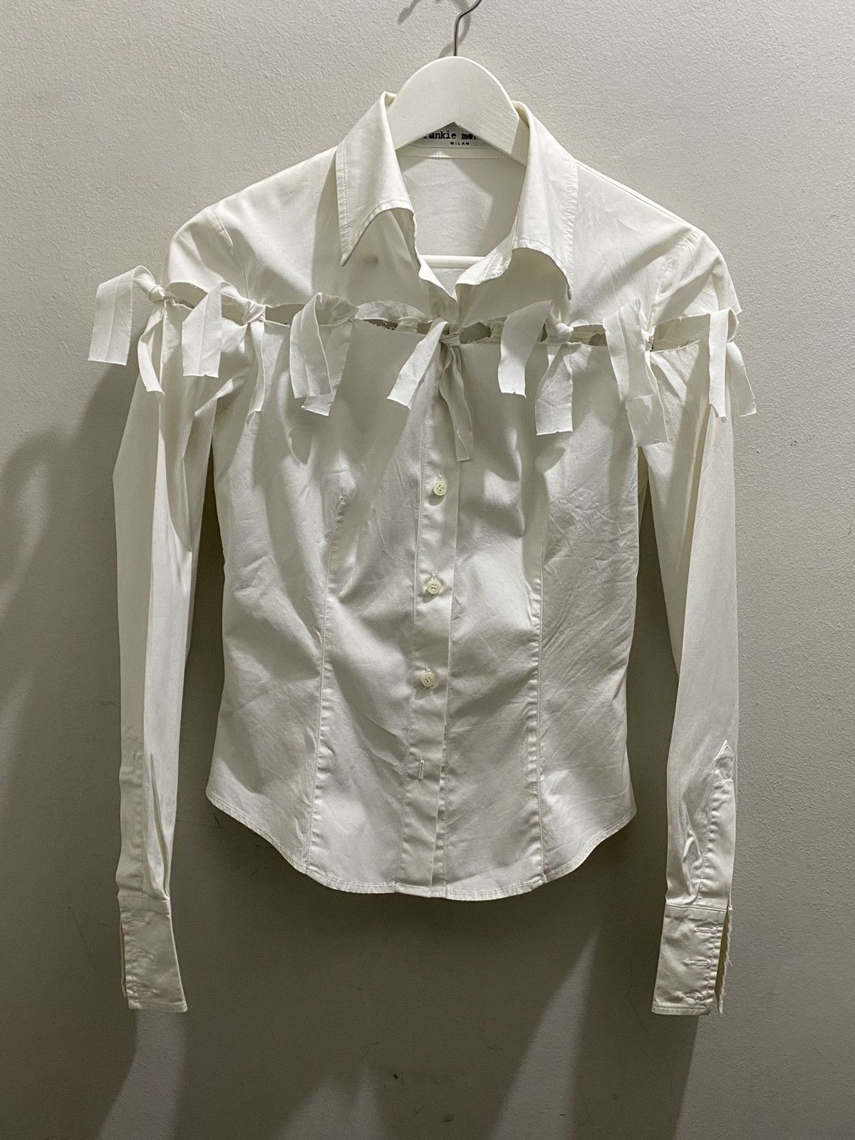 Frankie Morello FRANKIE MORELLO WHITE COTTON SHIRT Size M / US 6-8 / IT 42-44 - 1 Thumbnail