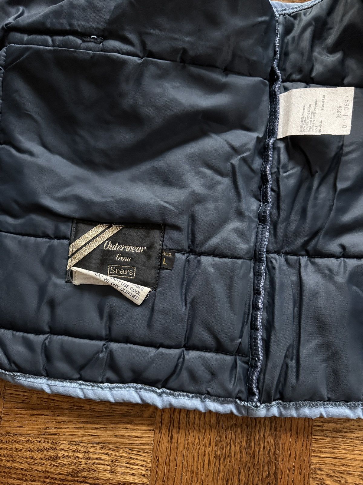 Sears Vintage 70s Sears Snap Front Puffer Vest Size US L / EU 52-54 / 3 - 3 Thumbnail