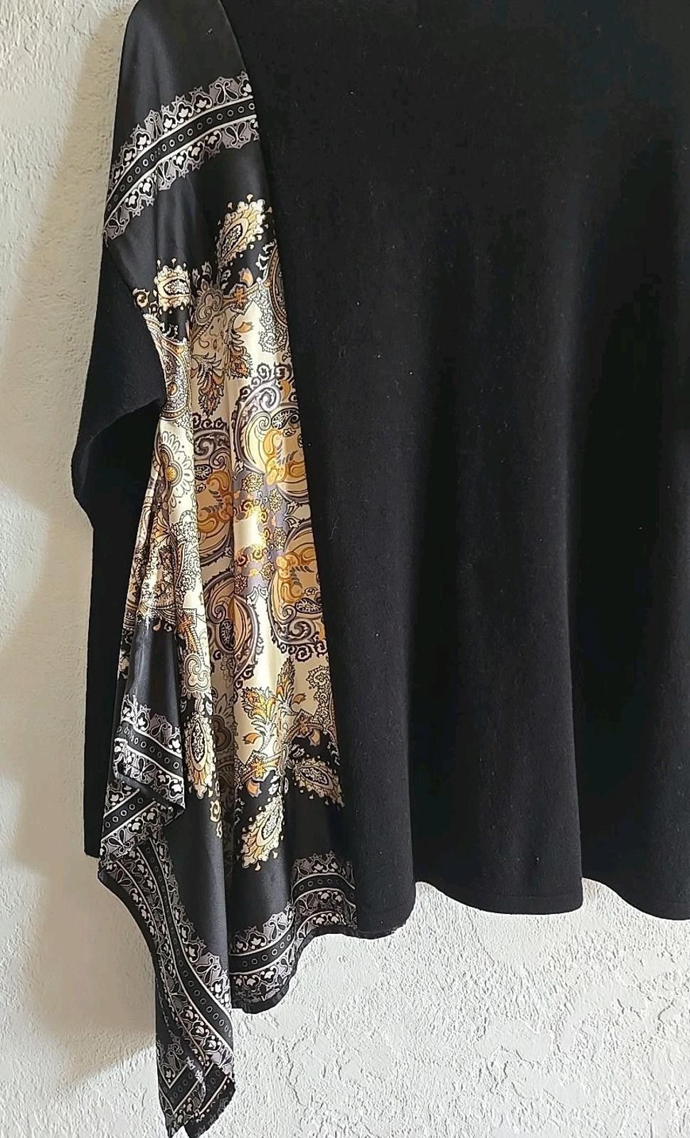 Chicos Chico's Pullover Paisley Blouse Floral Long Sleeve Top sz 1 Size L / US 10 / IT 46 - 4 Thumbnail