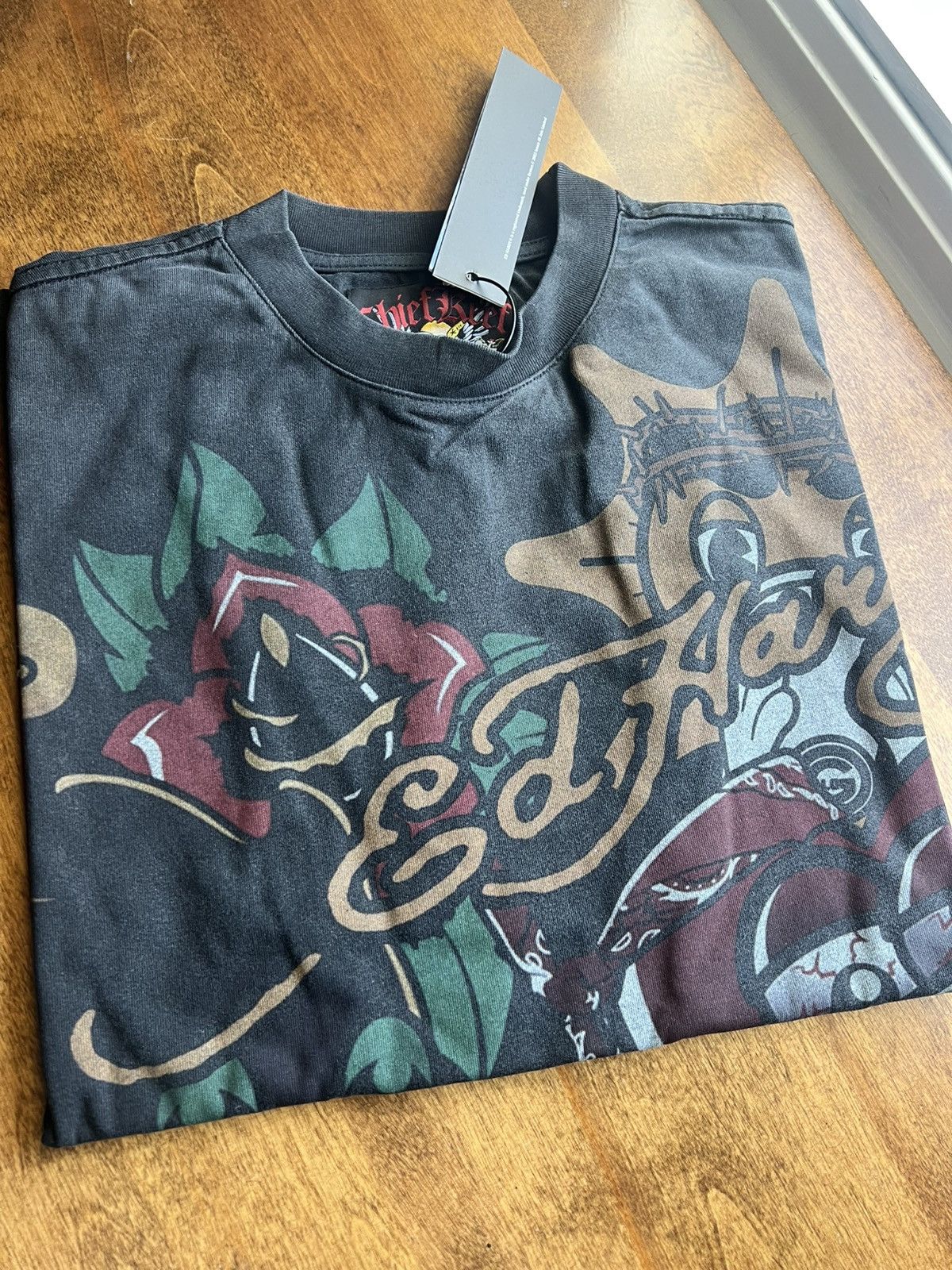 Ed Hardy × Glo Gang × Unknown London Chief Keef Glo Gang Ed Hardy Tee Shirt Size US L / EU 52-54 / 3 - 3 Thumbnail