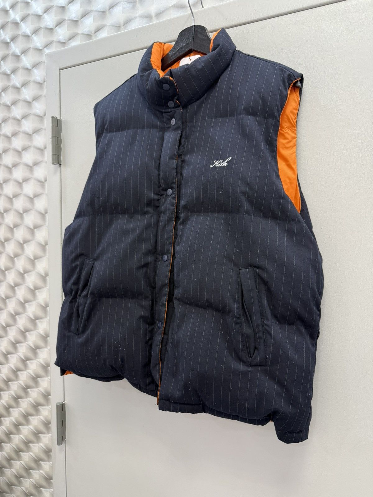 Kith Kith Pinstripe Puffer Vest Size US XL / EU 56 / 4 - 3 Thumbnail