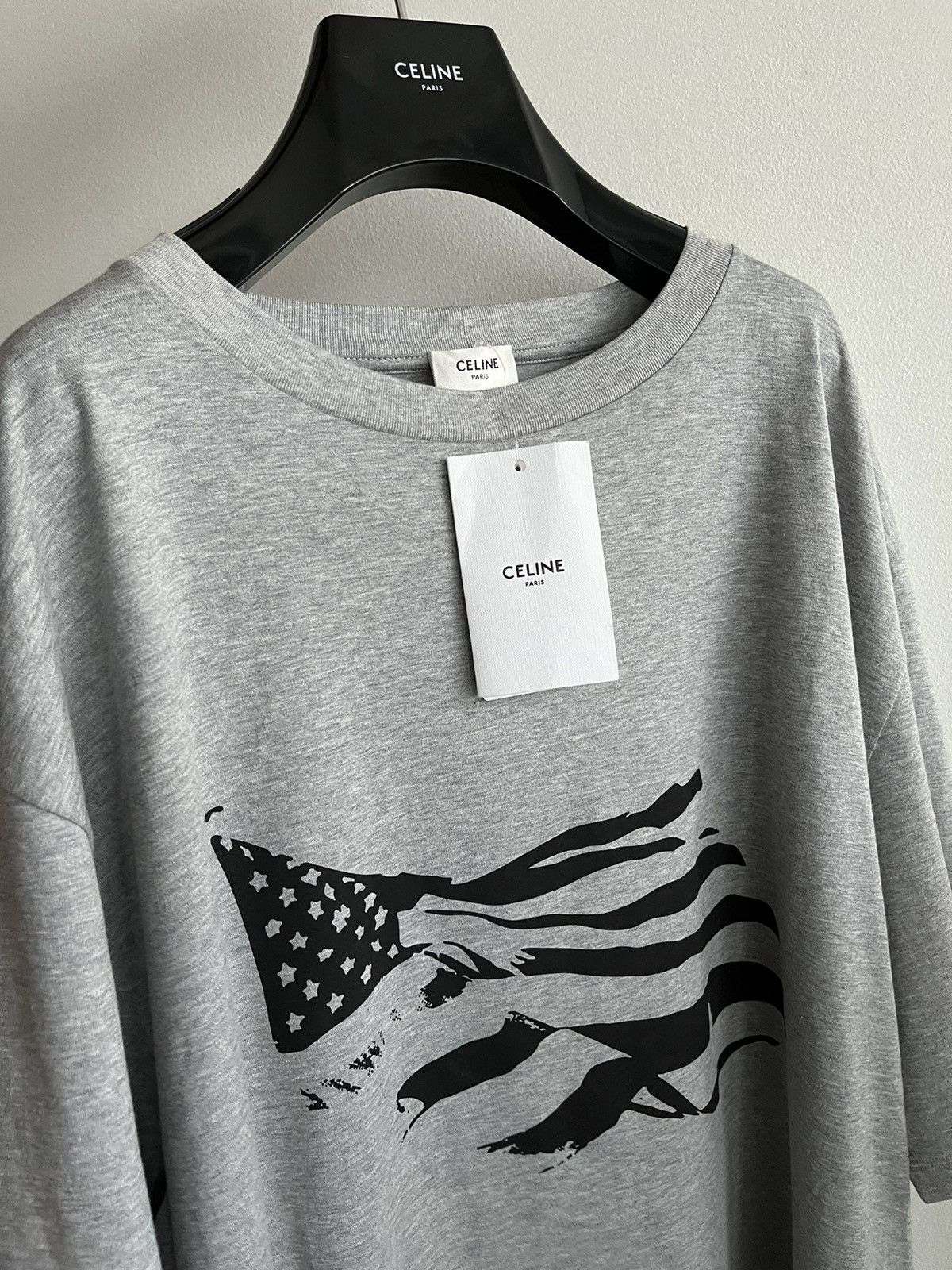 Celine × Hedi Slimane Super Runway Celine by Hedi Slimane American Flag Tee 🇺🇸 Size US XL / EU 56 / 4 - 15 Thumbnail