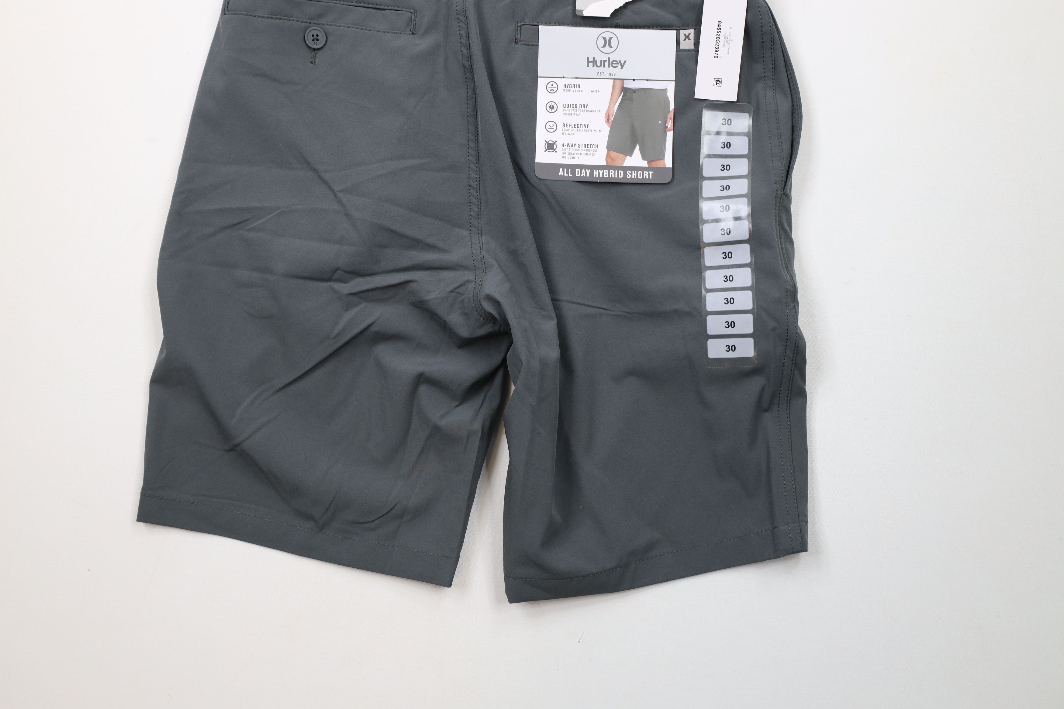 Hurley × Vintage New Hurley Above Knee Hybrid Shorts Stretch Gray Reflective Size US 30 / EU 46 - 11 Thumbnail