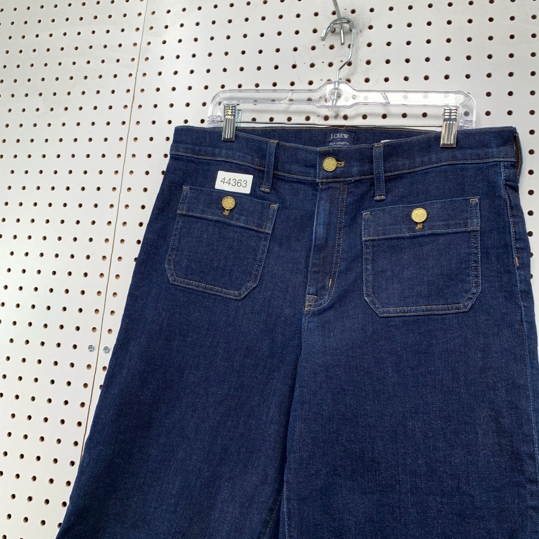 J.Crew J.CREW Sailor Denim Jeans Womens 31 Blue Slim Wide Leg Premium Edition 35x30 Size 24" / US 00 / IT 34 - 6 Thumbnail