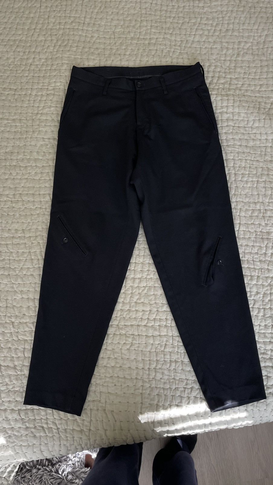 Yohji Yamamoto Yohji yamamoto pour homme w crotch pants Size US 35 - 1 Thumbnail