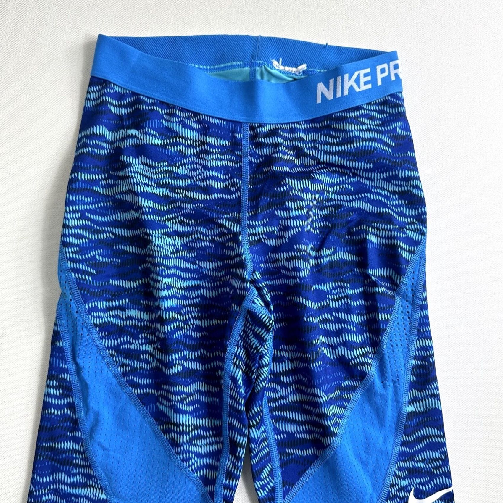 Nike Nike Pro Dri-Fit Womens Small Blue Active Leggings Size 28" / US 6 / IT 42 - 3 Thumbnail