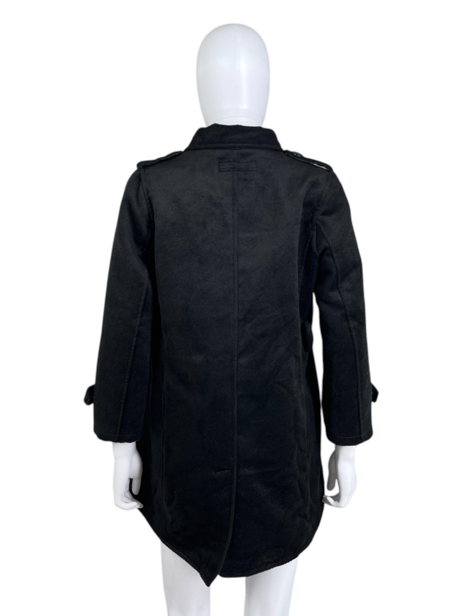 Ann Demeulemeester Double Breasted Wool Black Coat Size L / US 10 / IT 46 - 3 Thumbnail