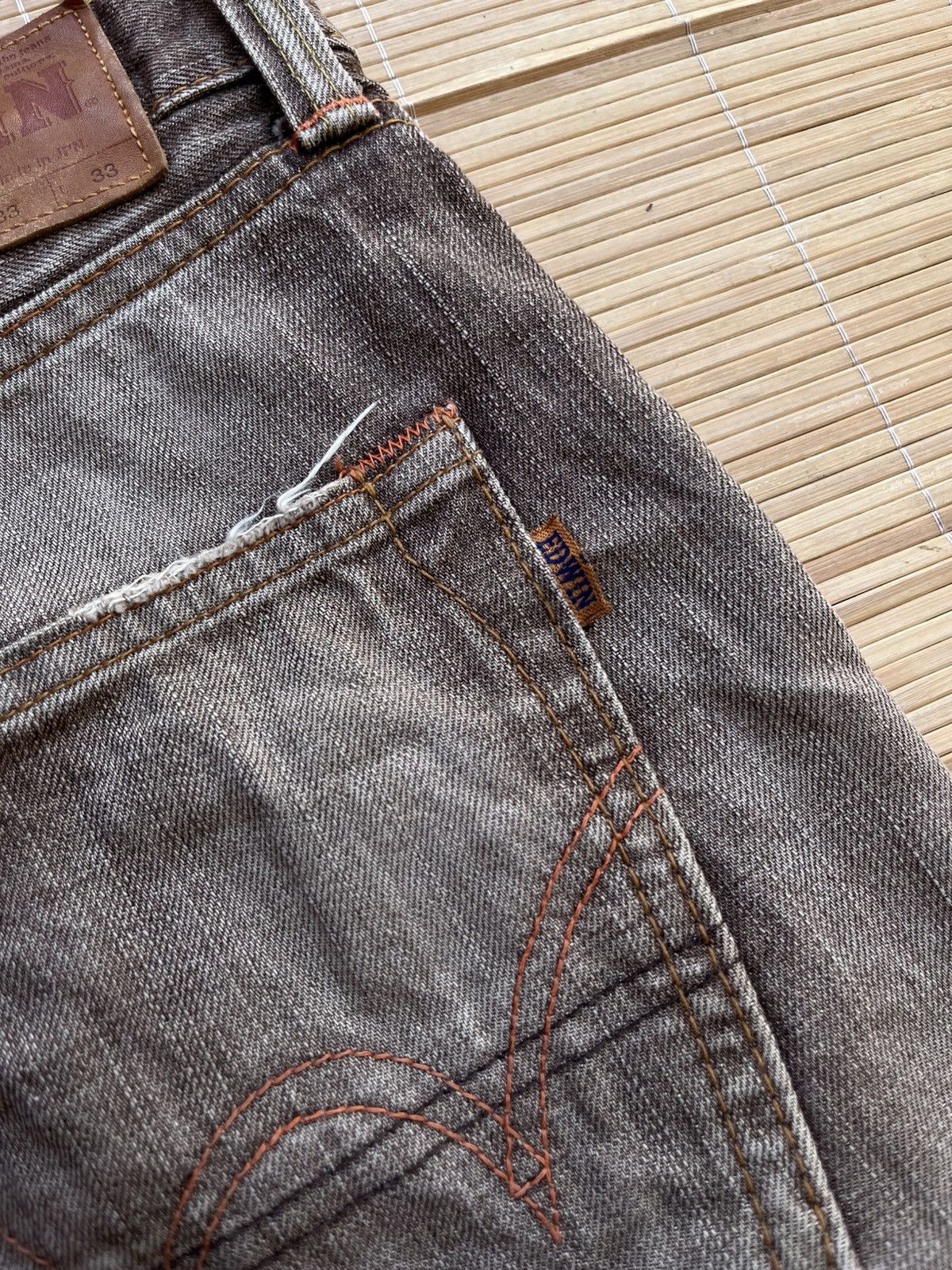 Edwin Vintage Edwin 505zx selvedge denim distress Size US 35 - 18 Thumbnail
