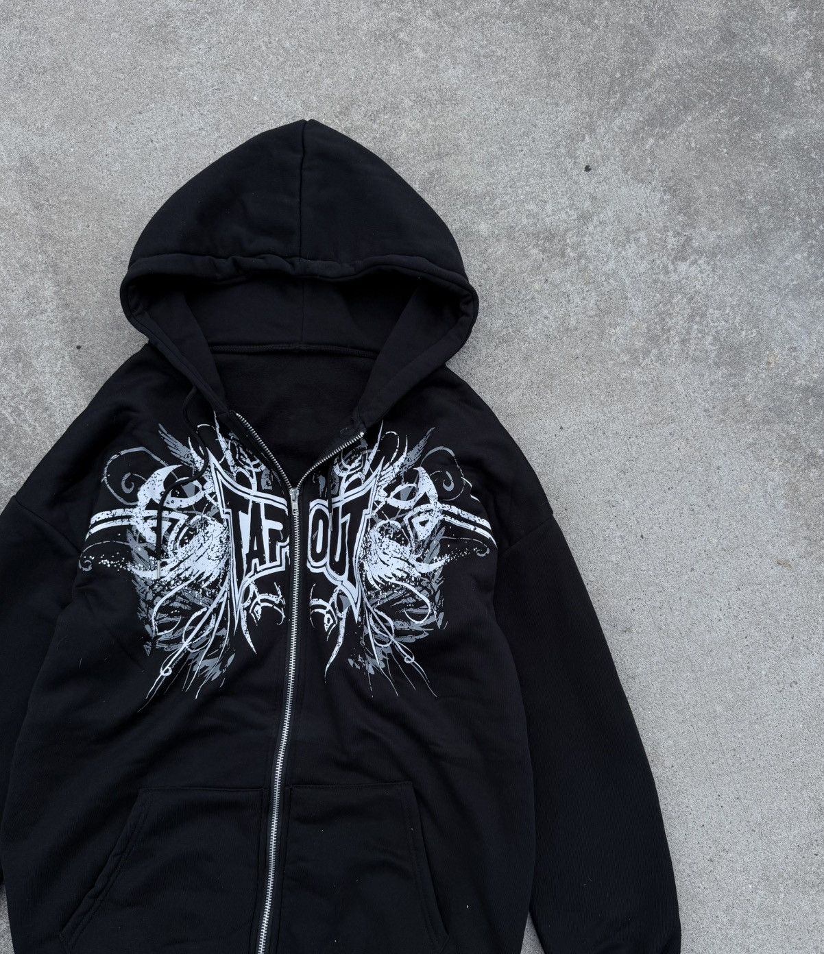 Other Vintage Tapout Y2K avantgarde streetwear band zip hoodie Size US M / EU 48-50 / 2 - 4 Thumbnail