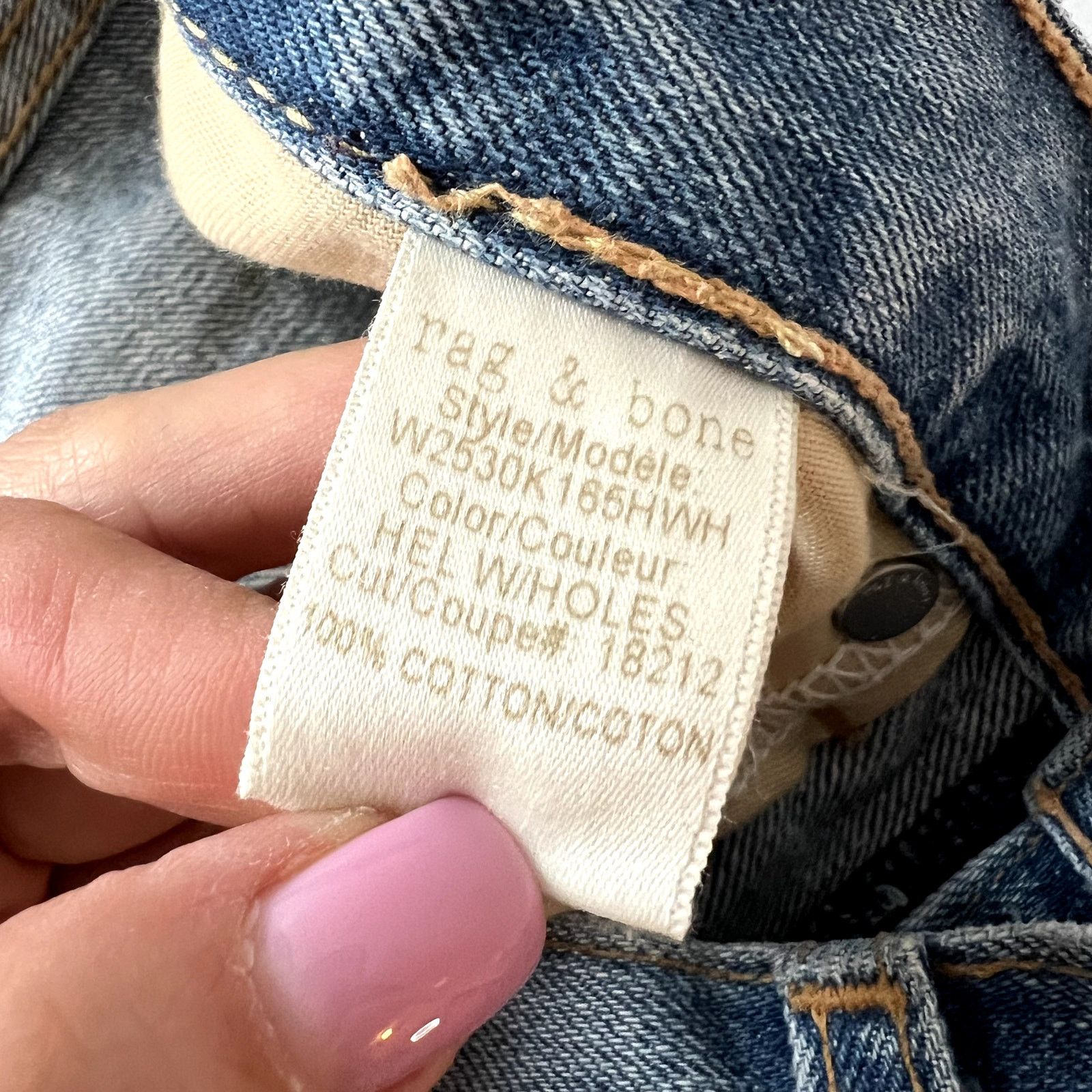 Rag & Bone rag & bone boy jeans ripped blue size 25 made in USA Size 25" / US 0 / IT 36 - 8 Thumbnail