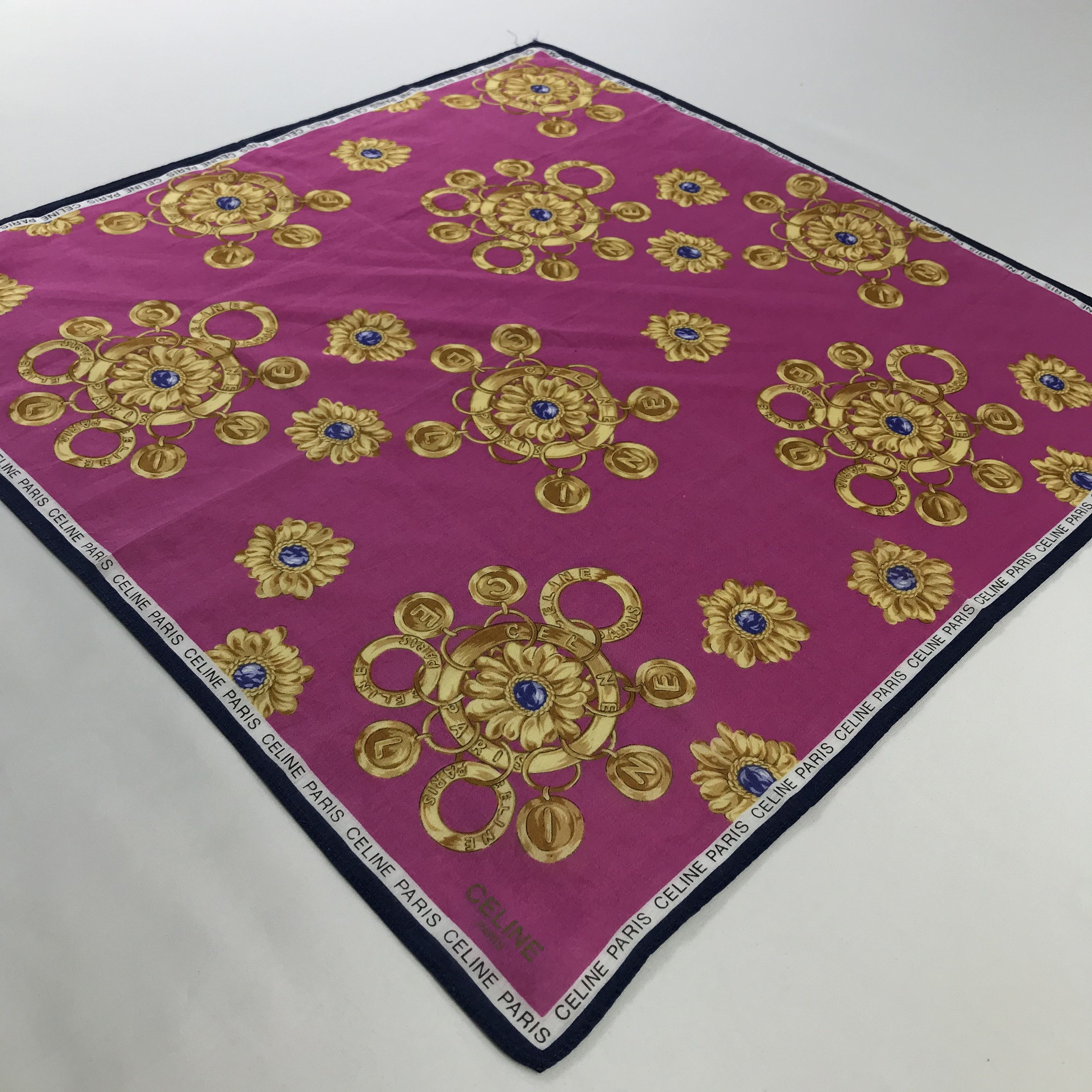 Celine × Vintage Celine Bandana / Handkerchief / Neckerchief - S577 Size ONE SIZE - 2 Thumbnail