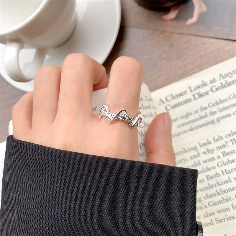 Jewelry Rare Jewelry Rings Open Size Chrome Ring (Size 7-13) Size ONE SIZE - 2 Thumbnail