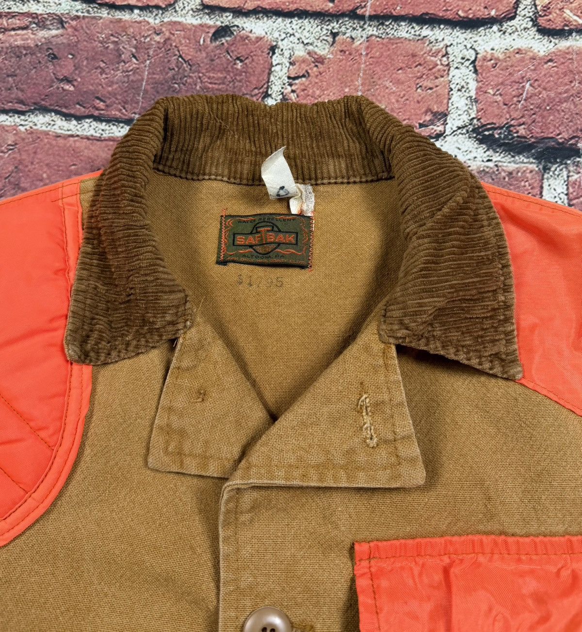 SafTbak Vintage SafTBak Hunting Jacket Brown Orange Canvas Game Size US L / EU 52-54 / 3 - 6 Thumbnail