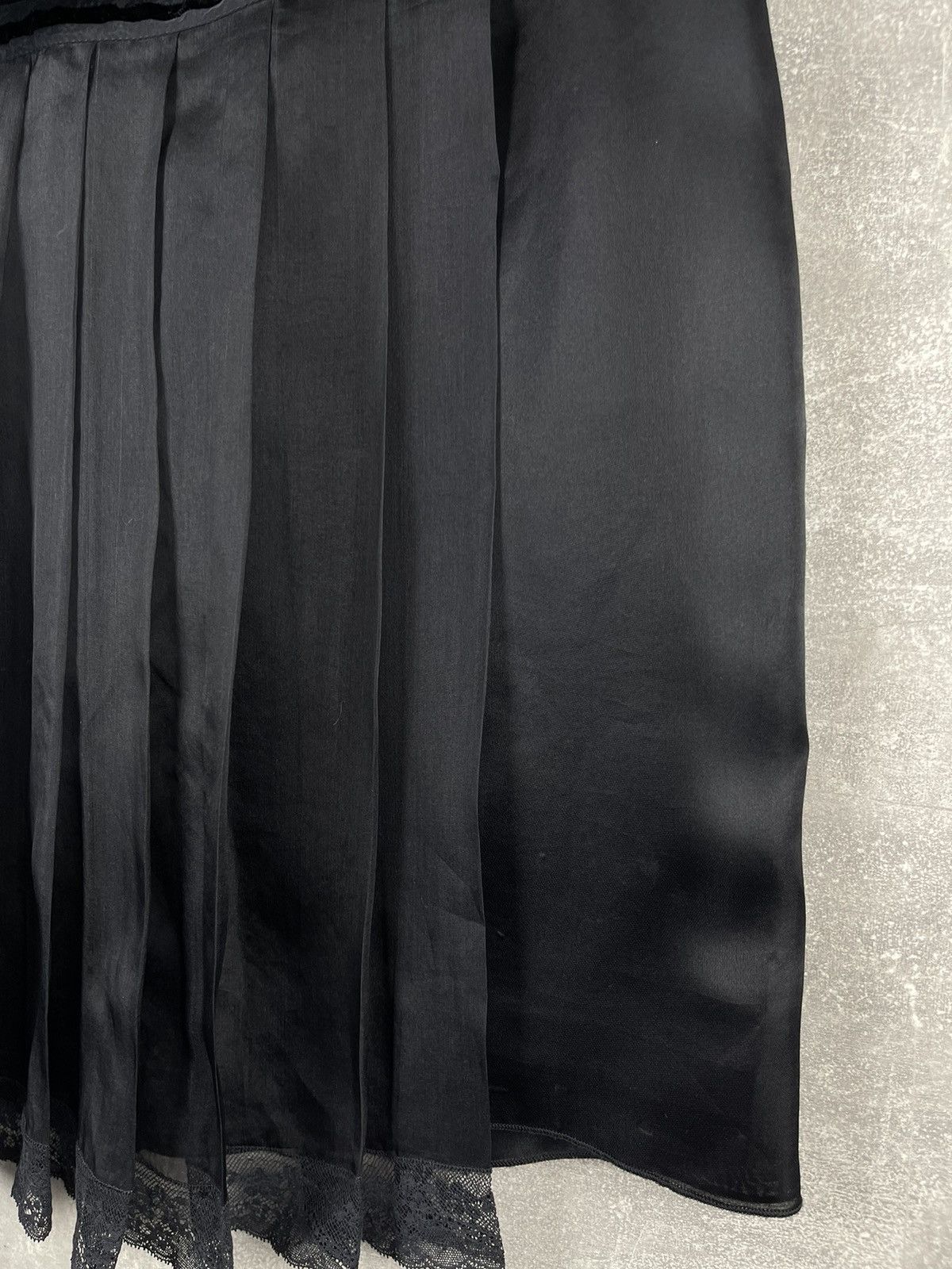 Dolce & Gabbana Dolce & Gabbana Black Silk Asymmetric Pleated Cocktail Dress Size S / US 4 / IT 40 - 6 Thumbnail