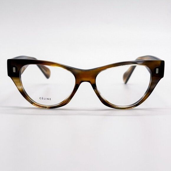 Celine NEW CELINE EYEGLASSES CL50012I 055 DARK HAVANA WOMEN EYEWEAR Size ONE SIZE - 3 Thumbnail