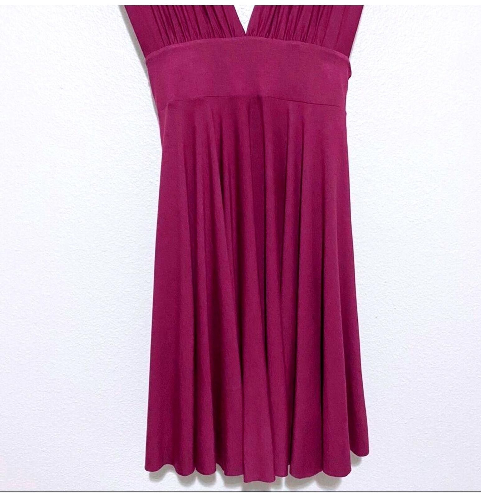 Designer WHBM Burgunday ``````````` Convertible Dress V-Neck Size 14 Size XL / US 12-14 / IT 48-50 - 5 Thumbnail
