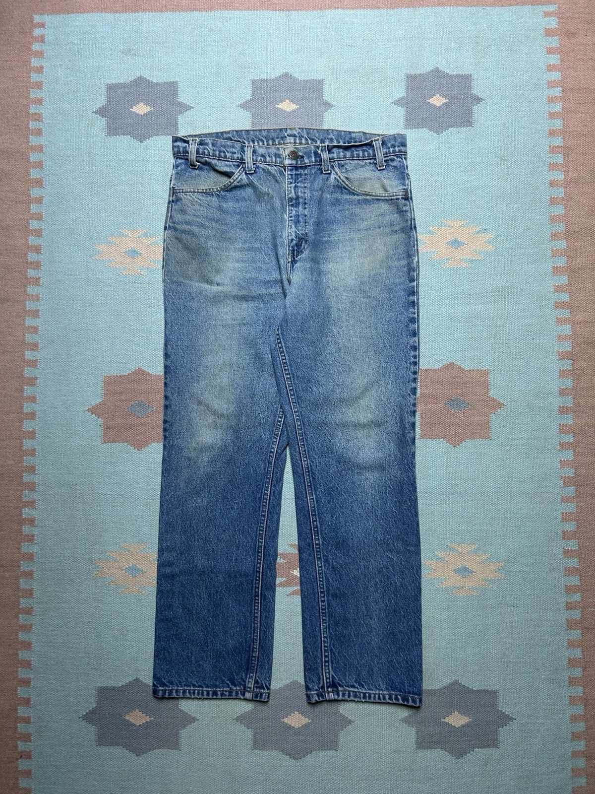 Vintage Vtg 80s Levis 519 0217 jeans orange tab faded straight 34x29 Size US 34 / EU 50 - 5 Thumbnail