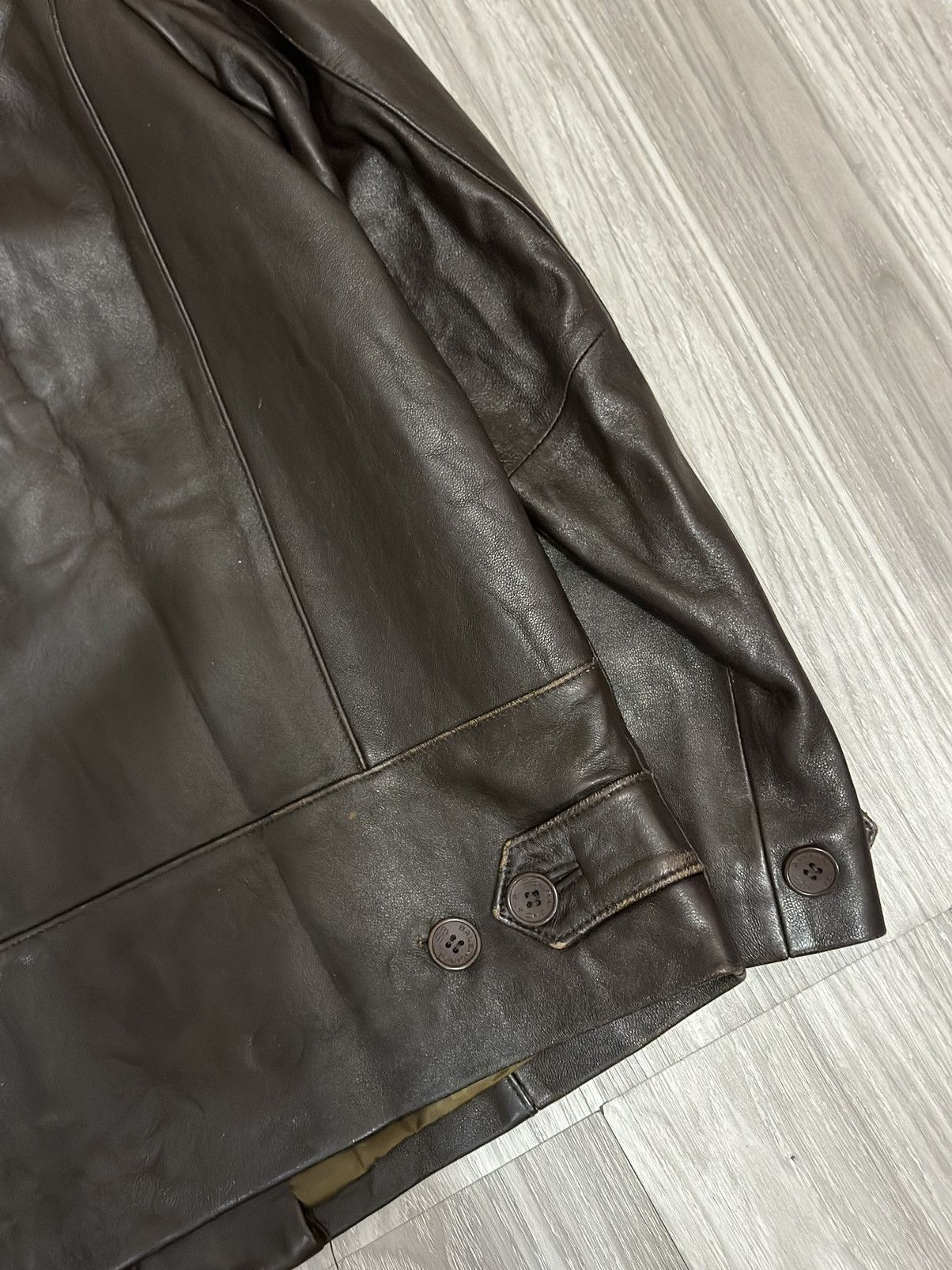 Balenciaga × Vintage Balenciaga Brown Leather Jacket Size US M / EU 48-50 / 2 - 3 Thumbnail