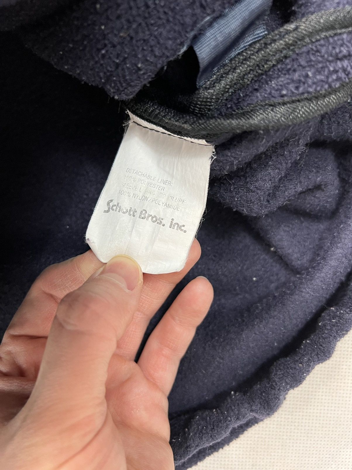 Schott × Vintage Baggy Fleece Jacket Schott vintage 90’s zipped warm winter Size US XL / EU 56 / 4 - 6 Thumbnail