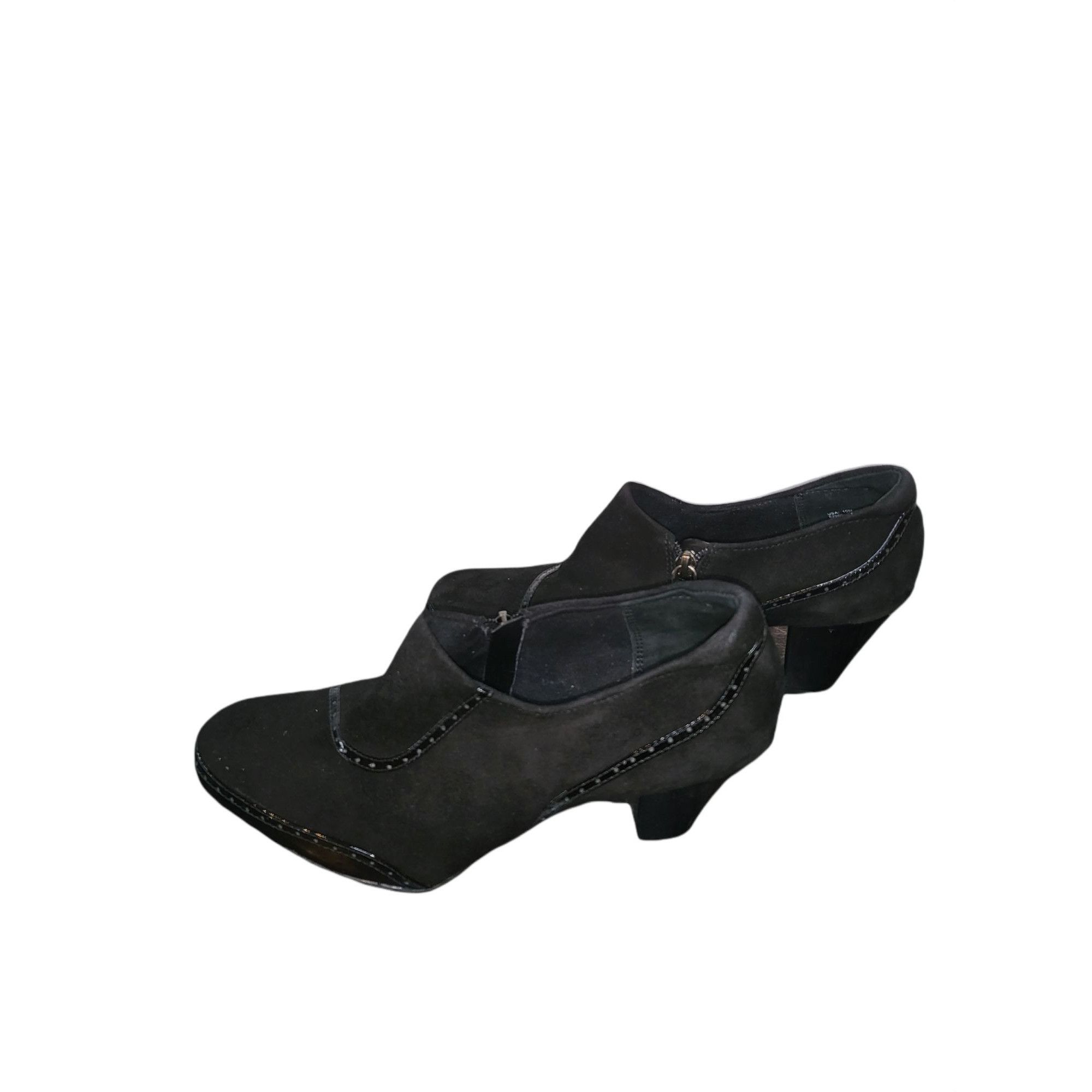 Clarks Clarks Artisan Block Heels Women Sz 10M Black Suede Leather Size US 10 / IT 40 - 2 Thumbnail