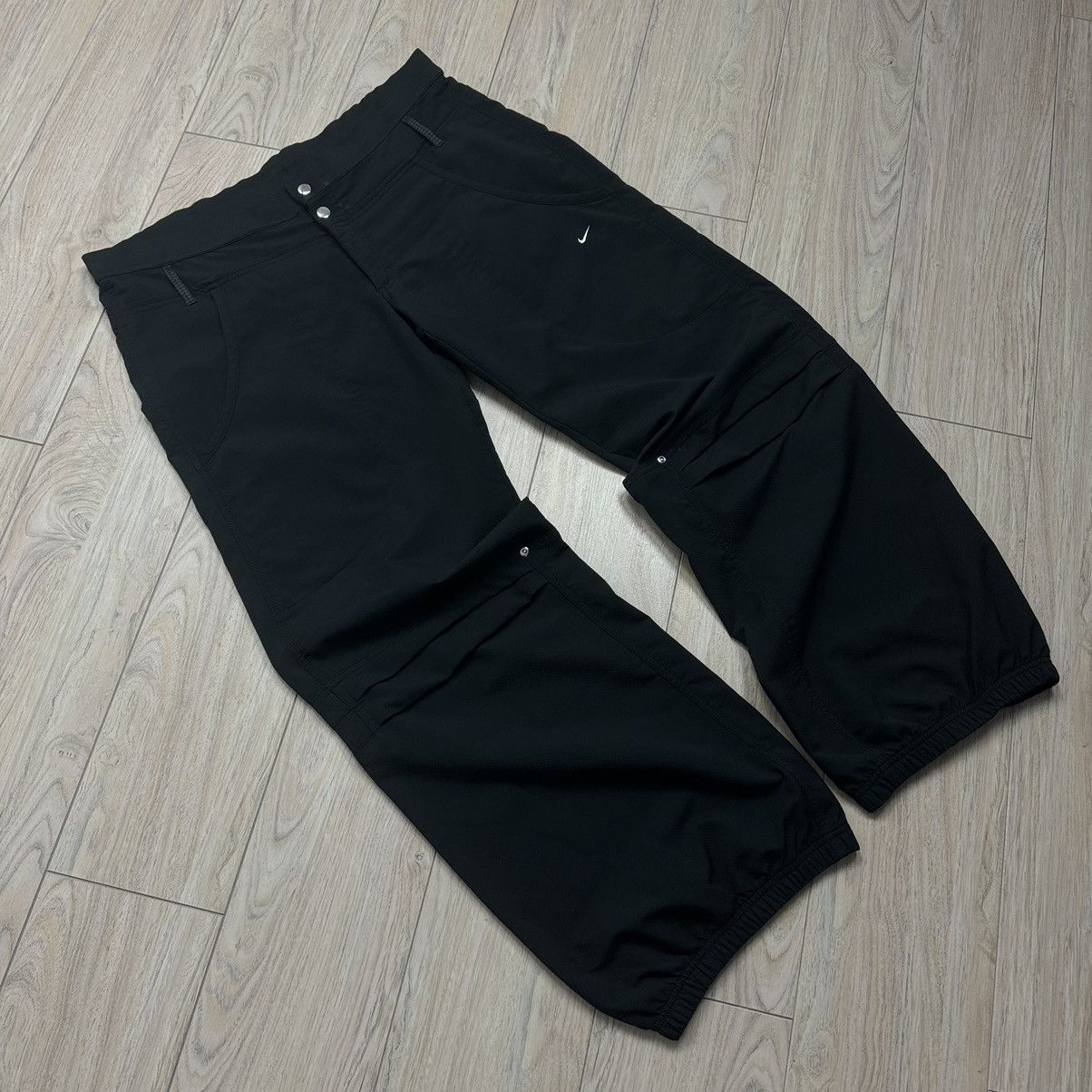 Nike Vintage Nike 90s Sphere Dry Baggy Drill Black Sweatpants Size US 37 - 4 Thumbnail