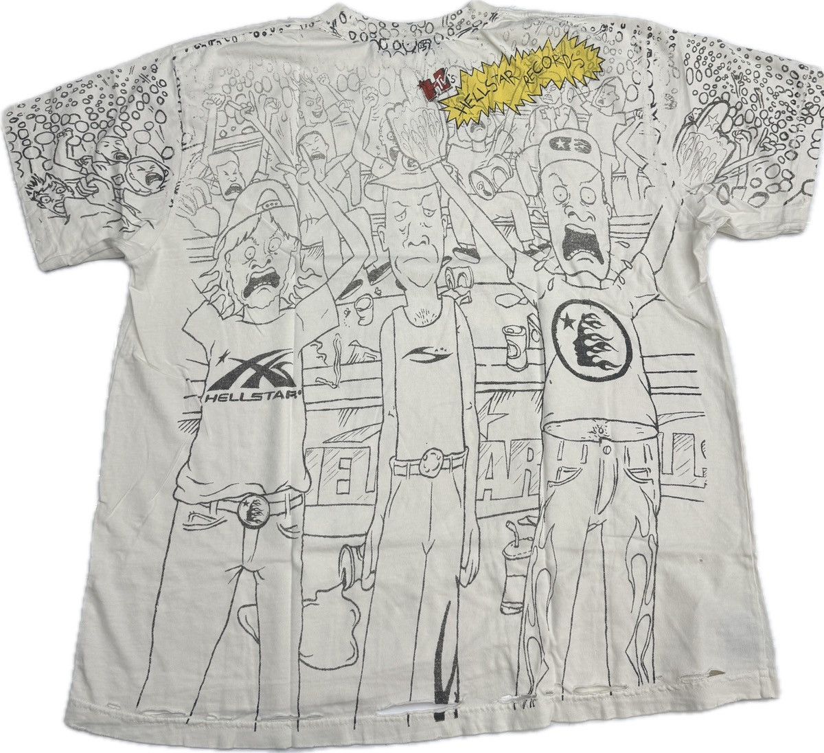 HELLSTAR Hellstar Beevus & Butthead T-shirt Size US M / EU 48-50 / 2 - 3 Thumbnail