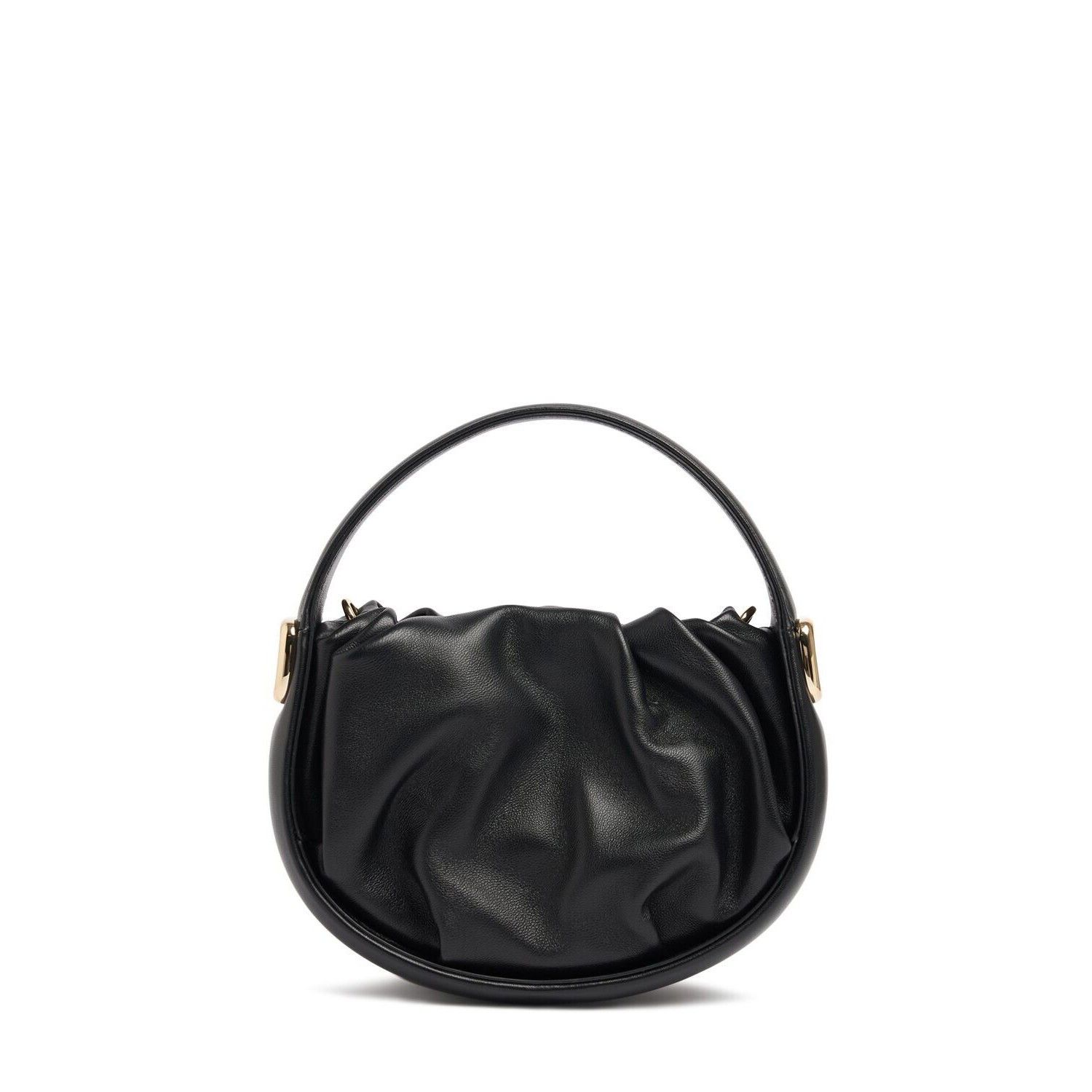 ROGER VIVIER Viv Choc Royal Mini Black Leather Hobo New