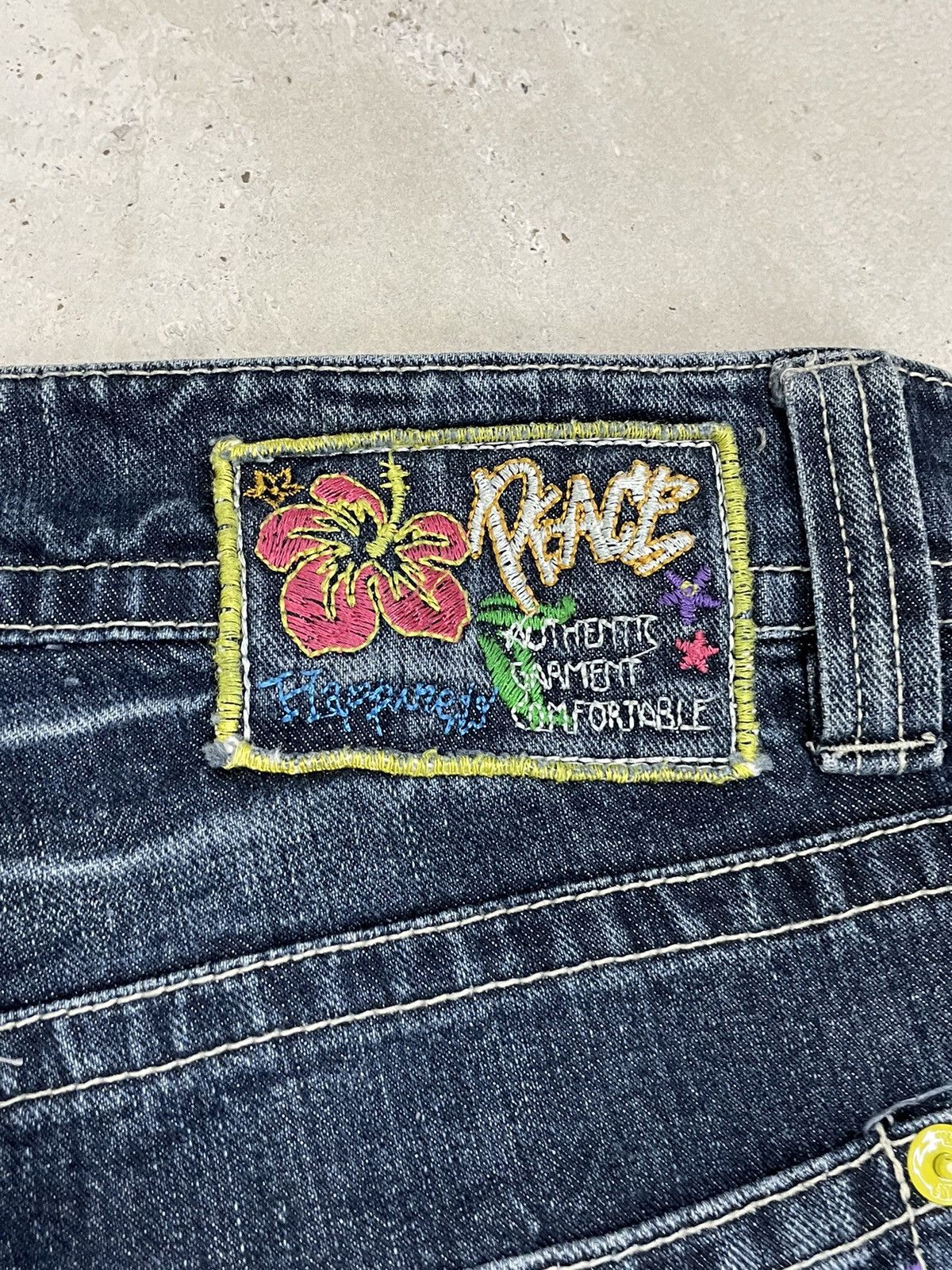 Hysteric Glamour × Japanese Brand Embroidery Graffiti Y2K Surf Hawaii Floral Pocket Size US 30 / EU 46 - 20 Thumbnail