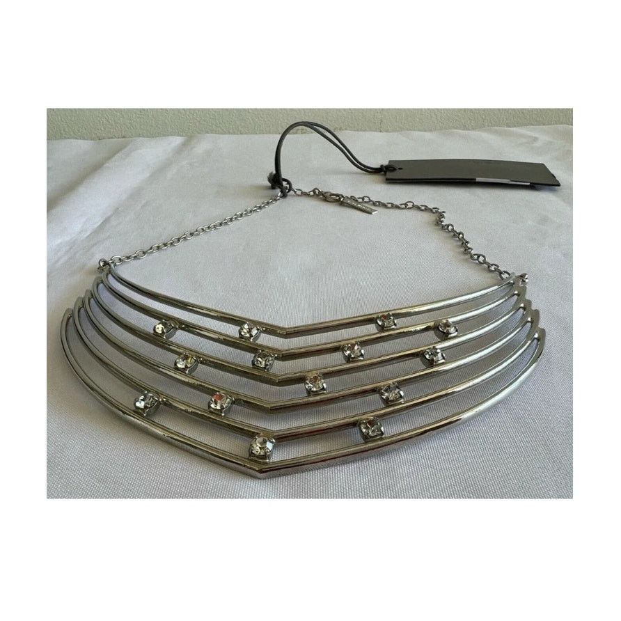 Alberta Ferretti AW20 Alberta Ferretti Crystal-Embellished Strass Necklace Size ONE SIZE - 7 Thumbnail