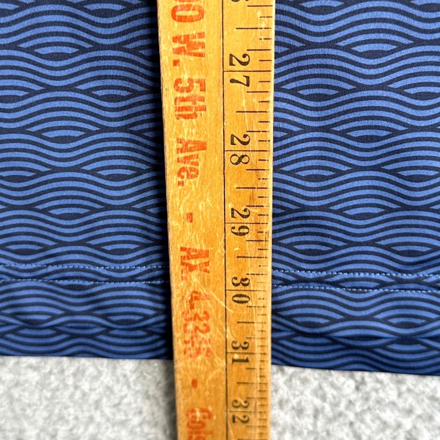 Vintage Fair Harbor Polo Shirt Mens XL Blue Wave Geometric Stretch Moisture Wicking Golf Performance Short Sleeve Polo Shirt Mens XL Blue Size US XL / EU 56 / 4 - 6 Thumbnail