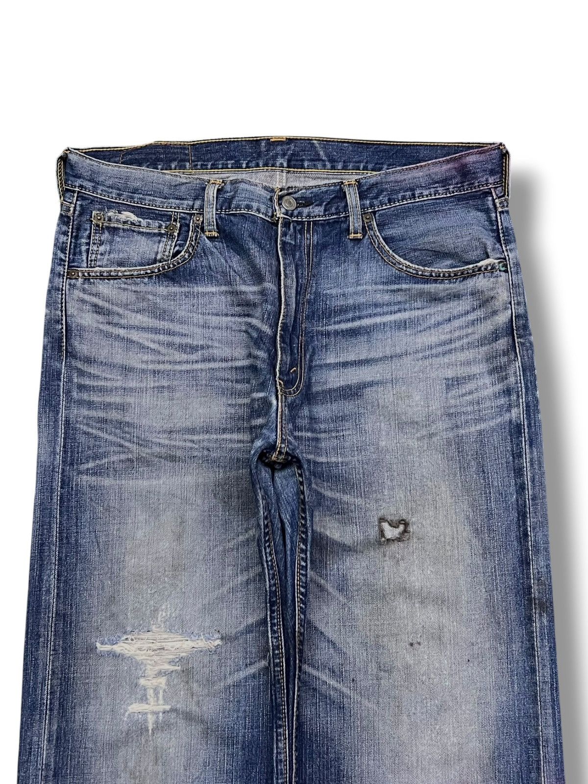 Levi's Baggy Vintage 07s Levi’s 703 - Faded Wash, Distressed Denim Size US 36 / EU 52 - 4 Thumbnail