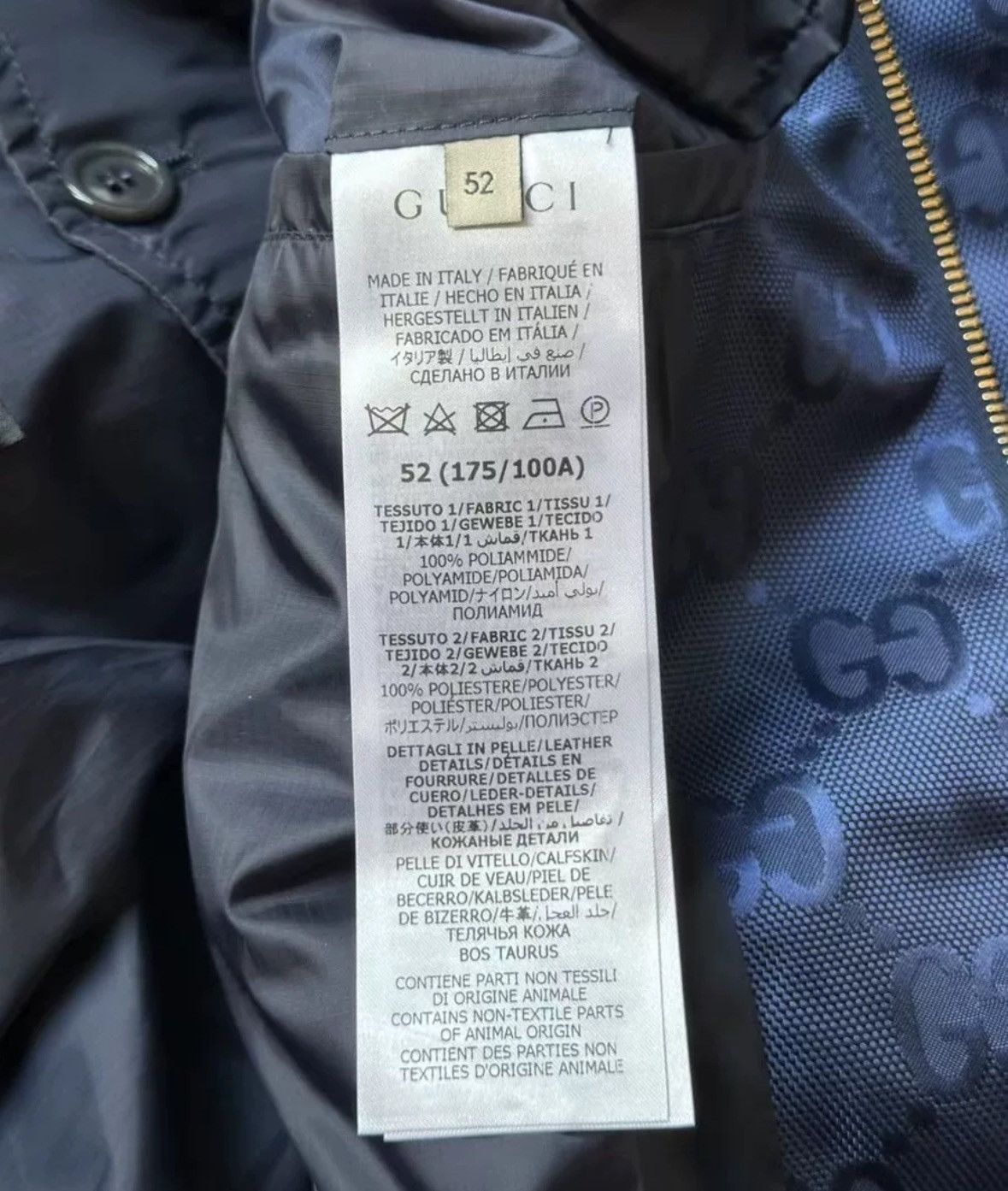 Gucci Gucci Purple Dark Pattern Full Print Jacket2412-Nextarrow Size US XL / EU 56 / 4 - 5 Thumbnail
