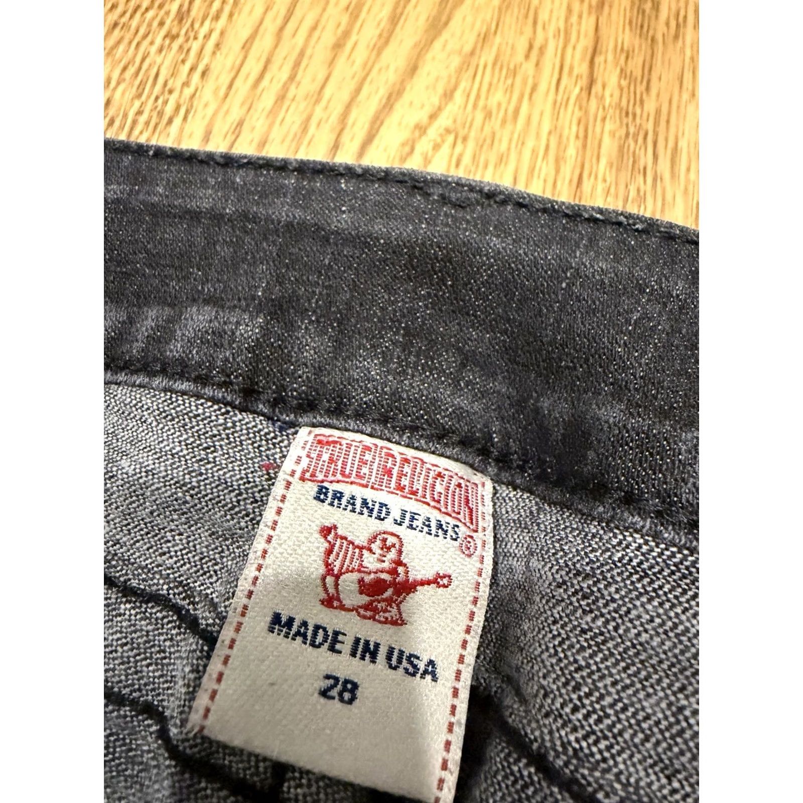 True Religion True Religion Hi-Rise Bootcut Jeans Women’s 28x28 Black Flap Pockets 5-Pocket Denim Stretch Regular Rise Mid Size 28 Inseam 28 in Size 28" / US 6 / IT 42 - 6 Thumbnail