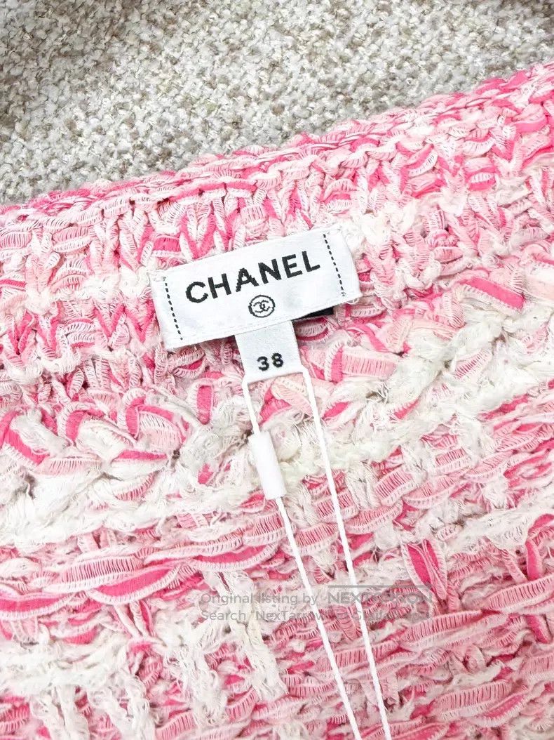Chanel Chanel White plaid woven cloak jacket Size XS / US 0-2 / IT 36-38 - 6 Thumbnail