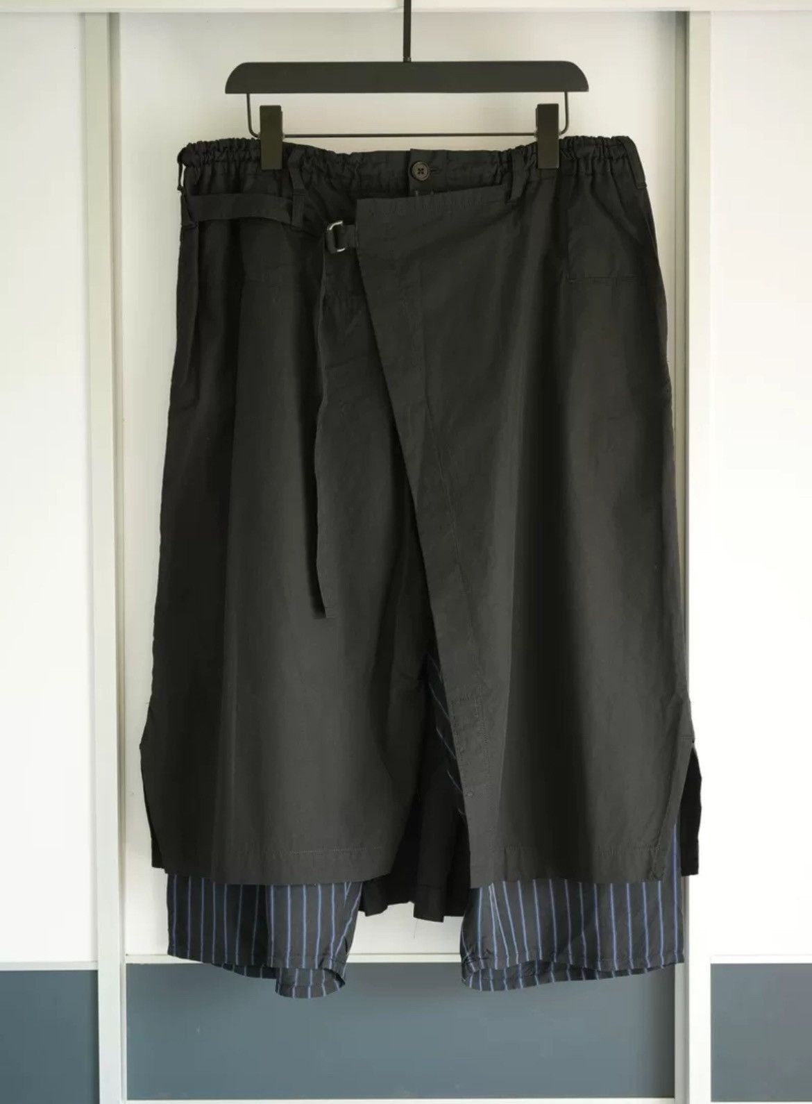 Yohji Yamamoto 19Ss Blue And Black Culottes DMC