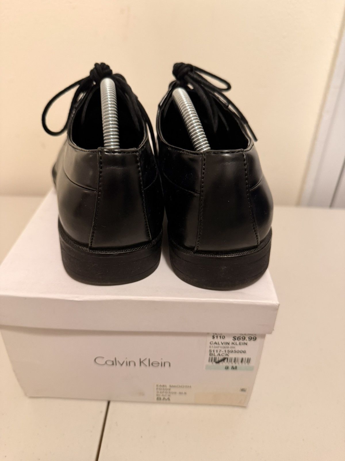 Calvin Klein Calvin Klein Earl Smooth Black Dress Shoes size 8 Men Size US 8 / EU 41 - 4 Thumbnail