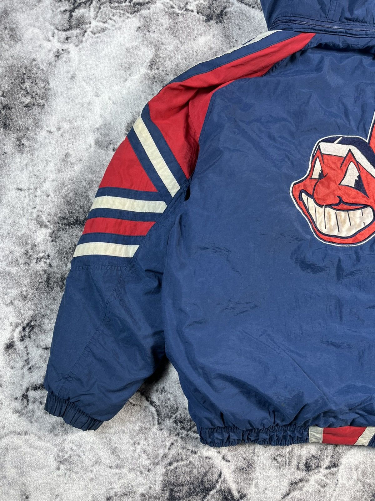 Starter Starter Cleveland Indians Jacket MLB Vintage Hooded L Size US L / EU 52-54 / 3 - 14 Thumbnail